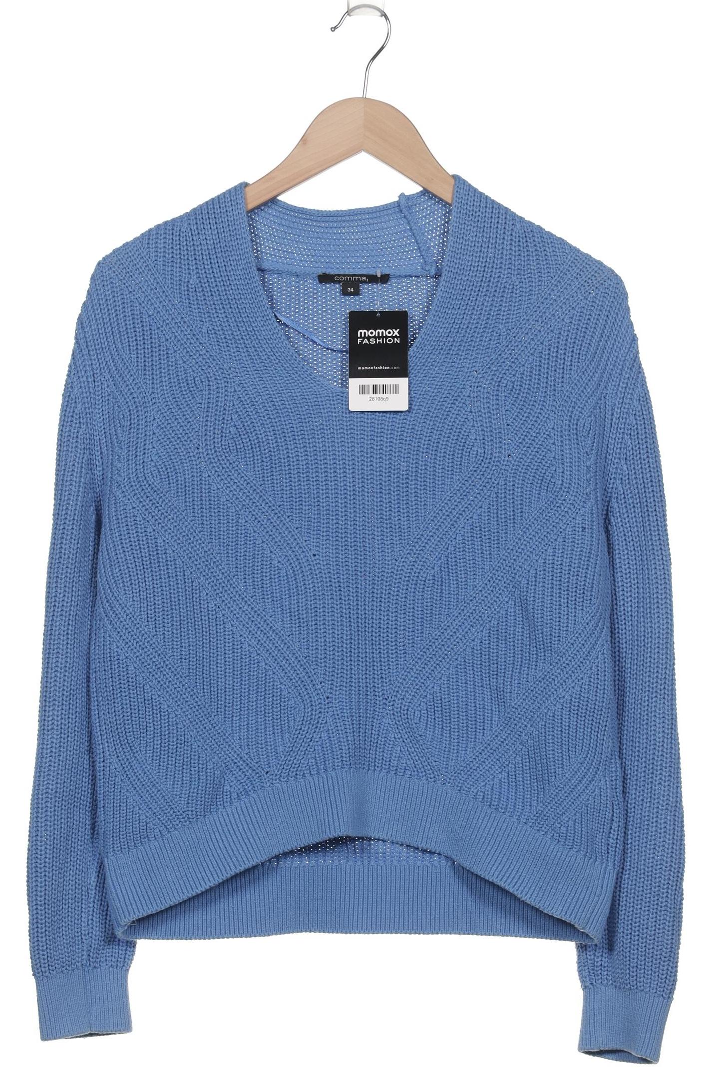 

Comma Damen Pullover, blau, Gr. 34