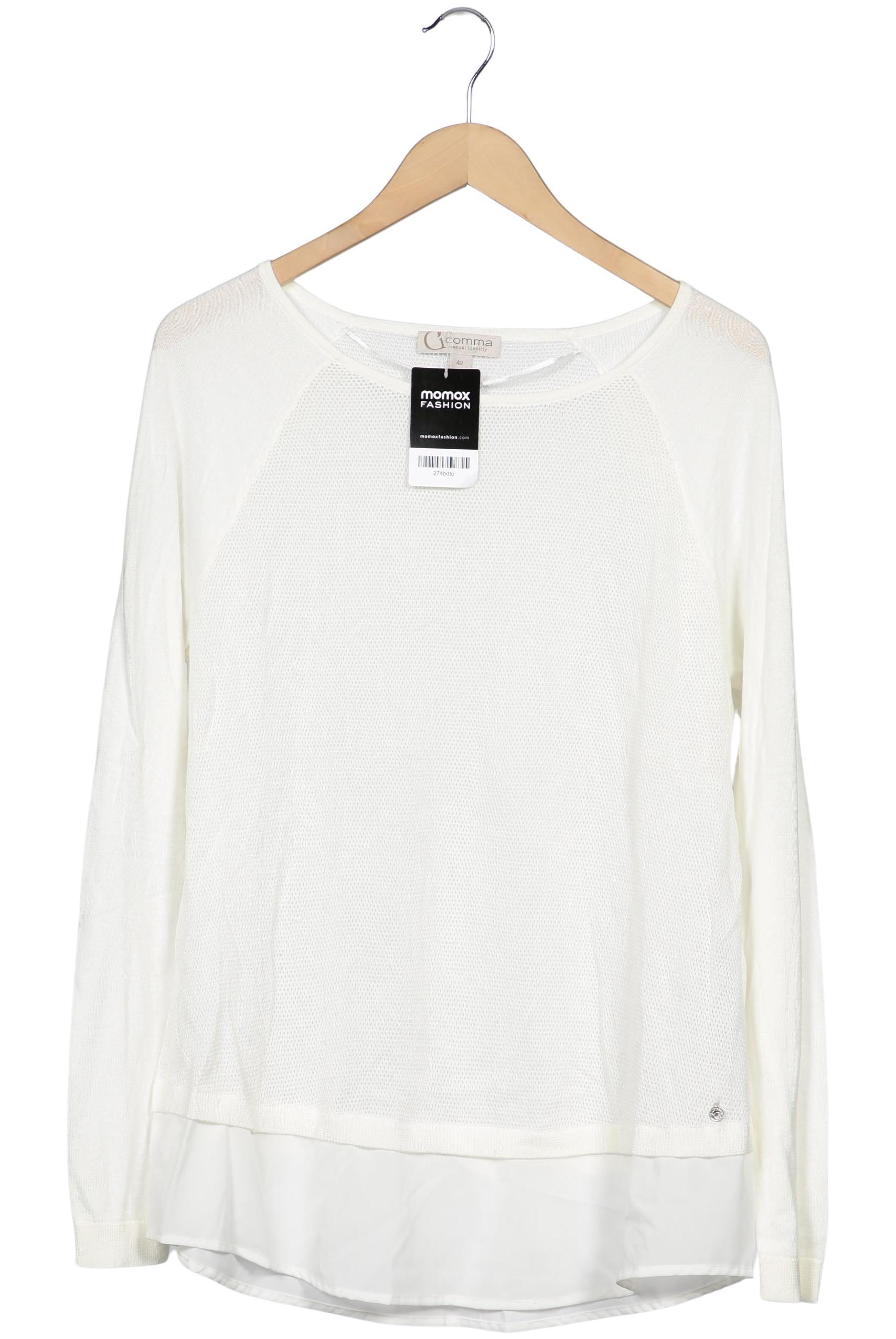 

Comma Damen Pullover, weiß, Gr. 42