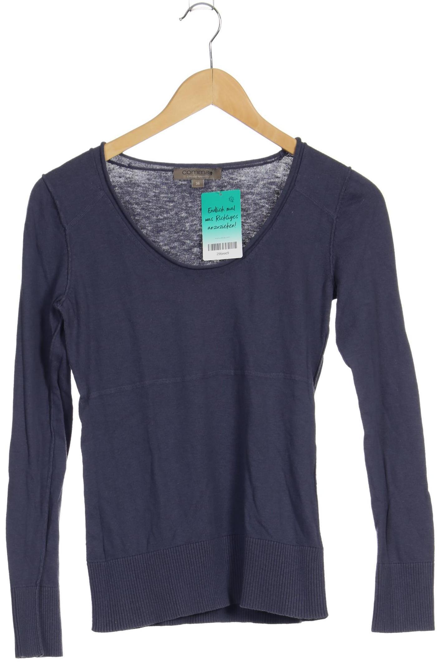 

Comma Damen Pullover, blau, Gr. 36