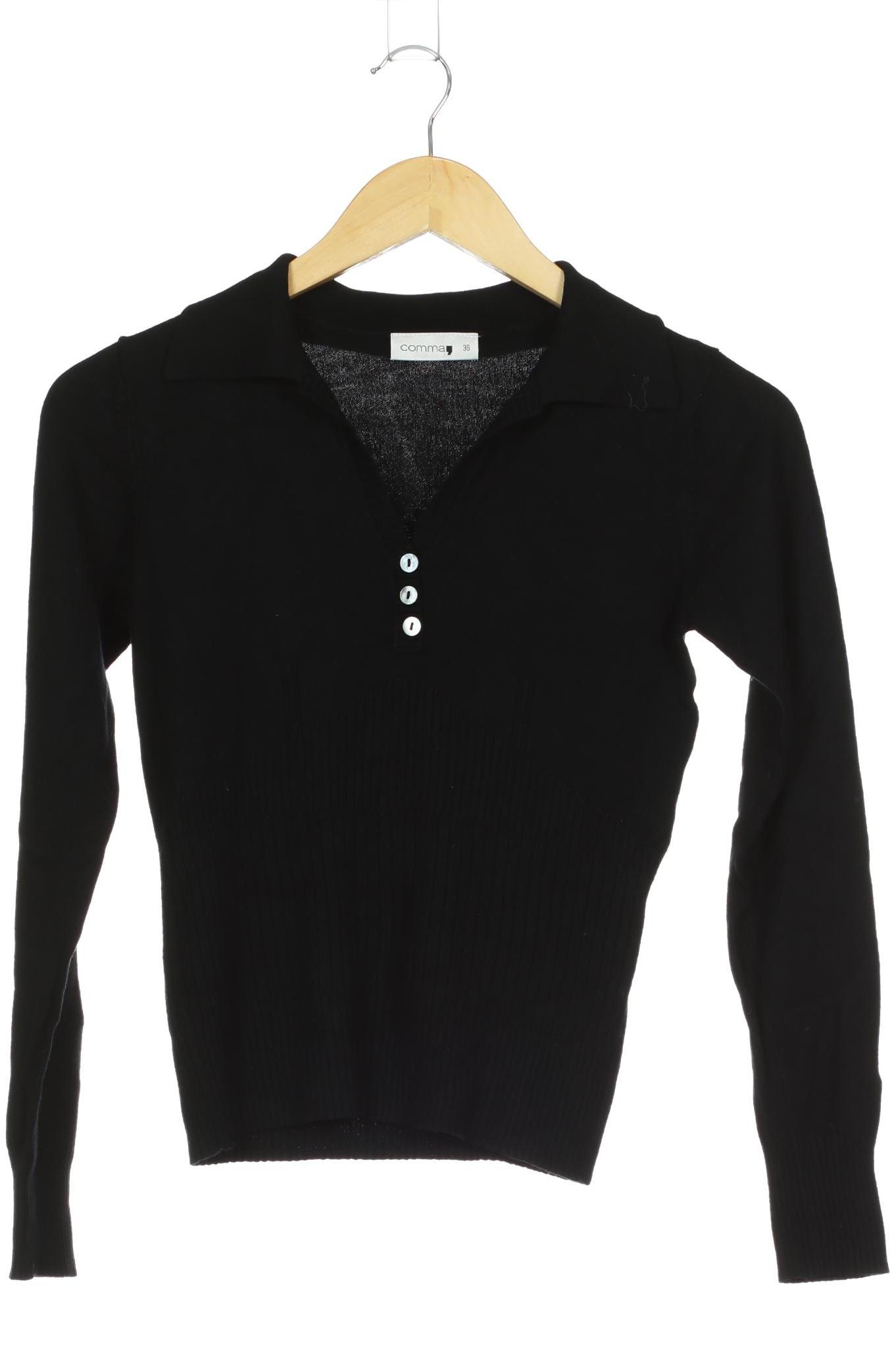 

Comma Damen Pullover, schwarz, Gr. 36