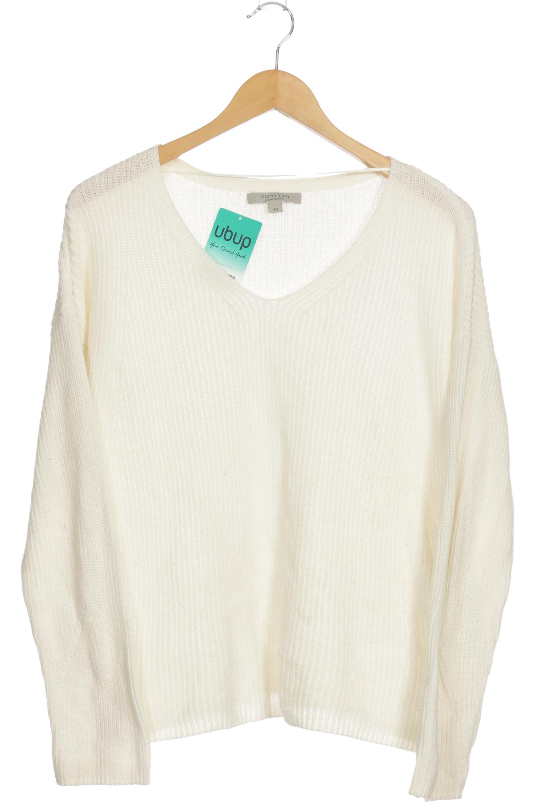 

Comma Damen Pullover, weiß, Gr. 42