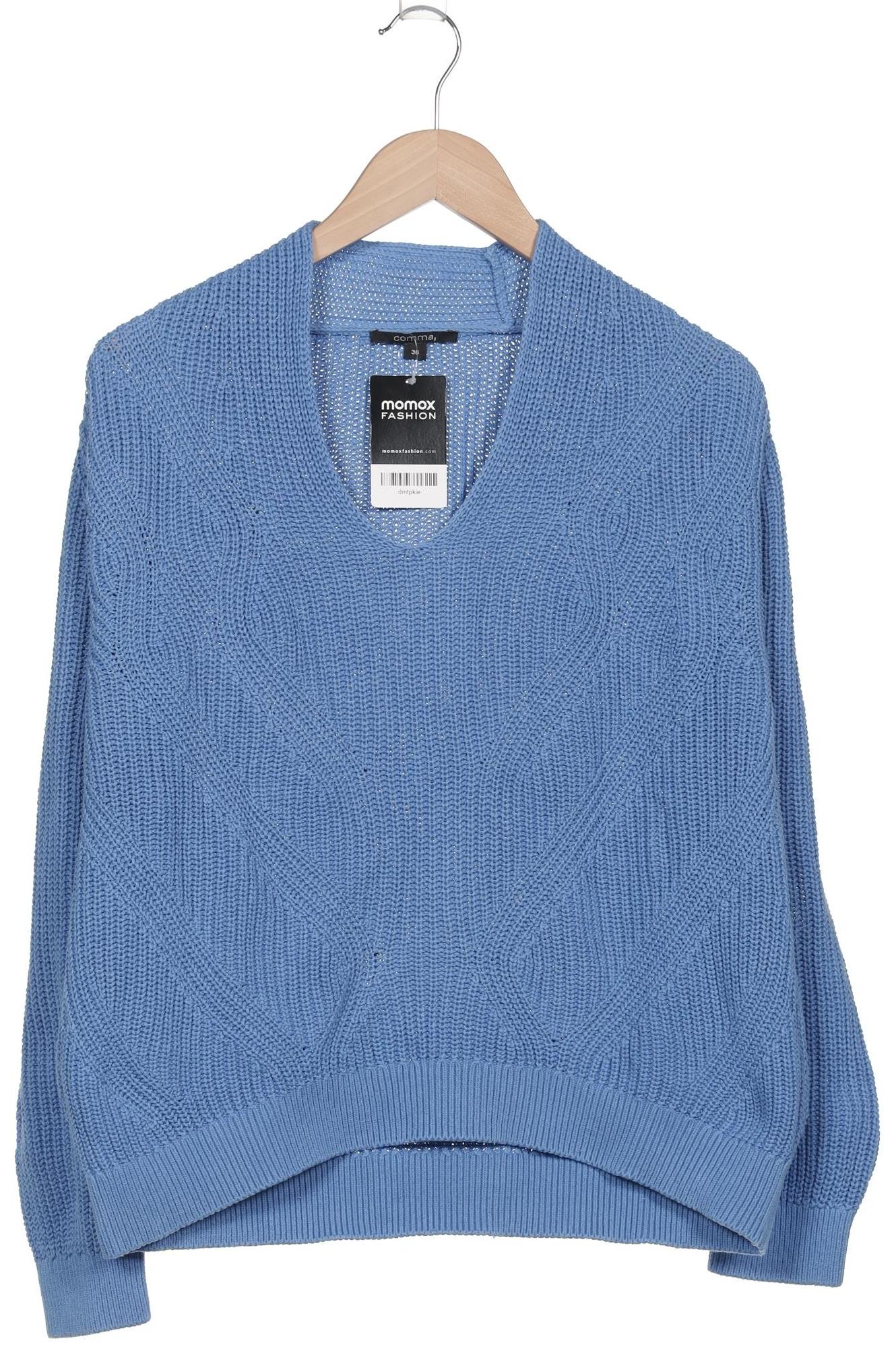 

Comma Damen Pullover, blau, Gr. 36