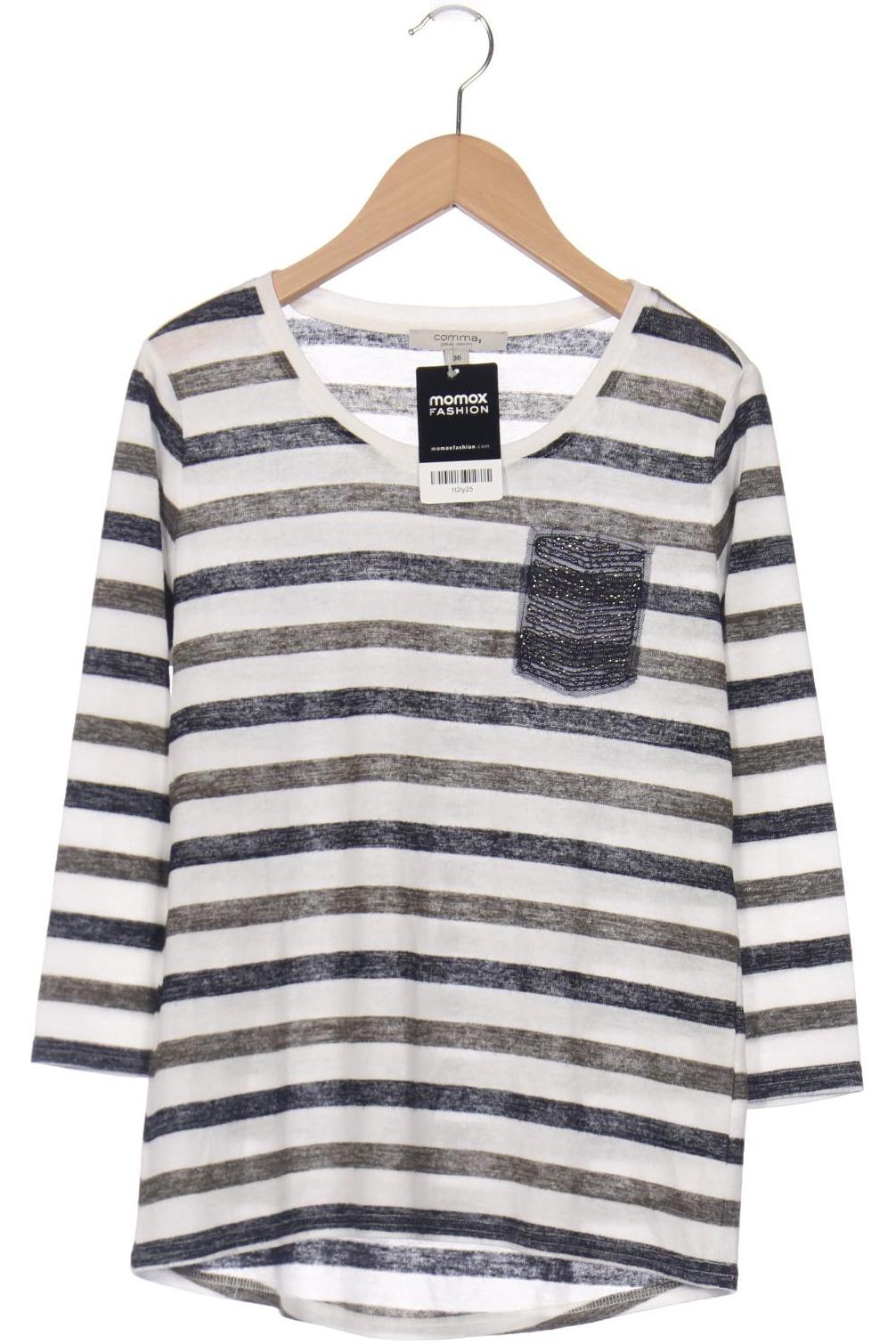 

Comma Damen Pullover, weiß, Gr. 36