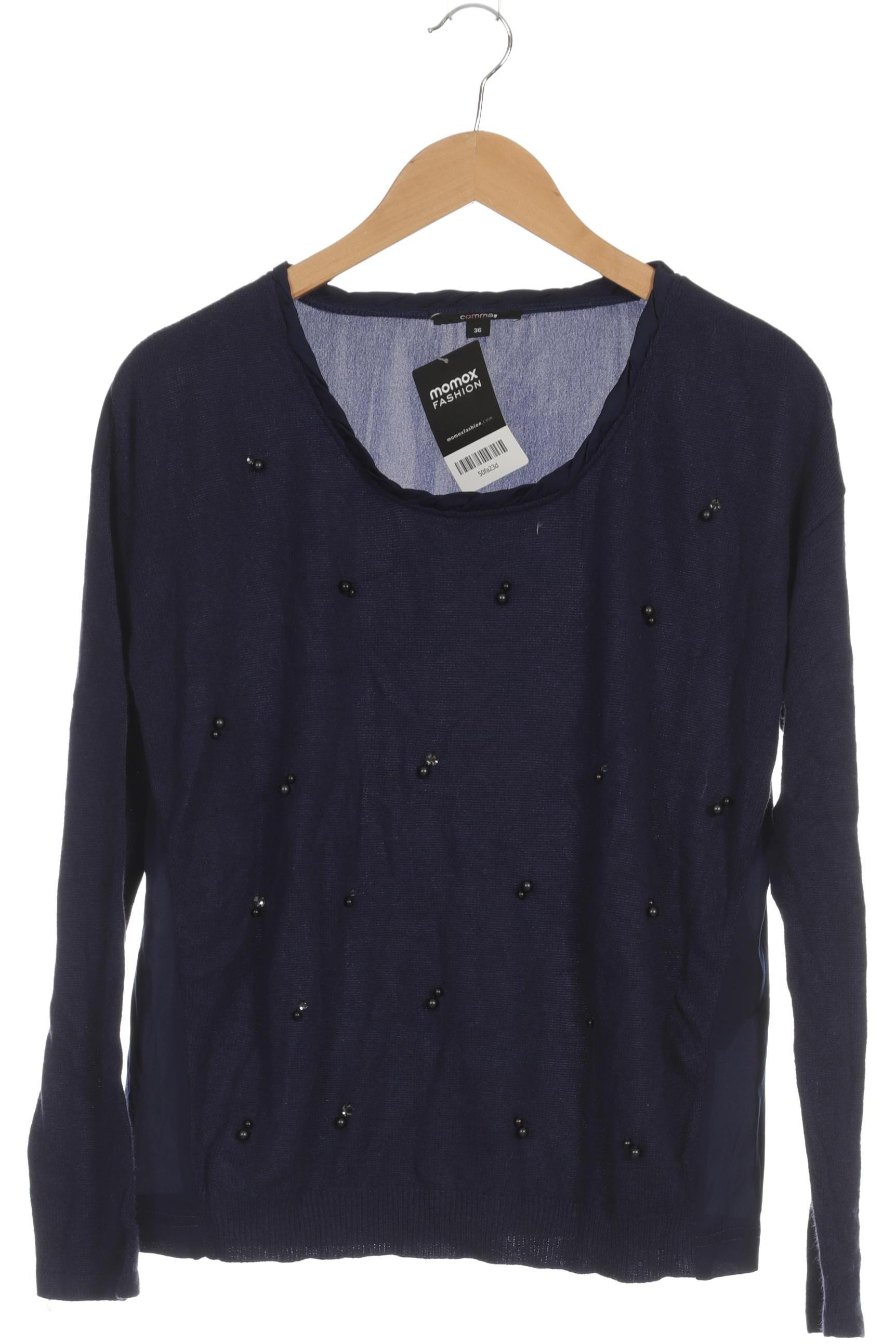 

Comma Damen Pullover, blau, Gr. 36