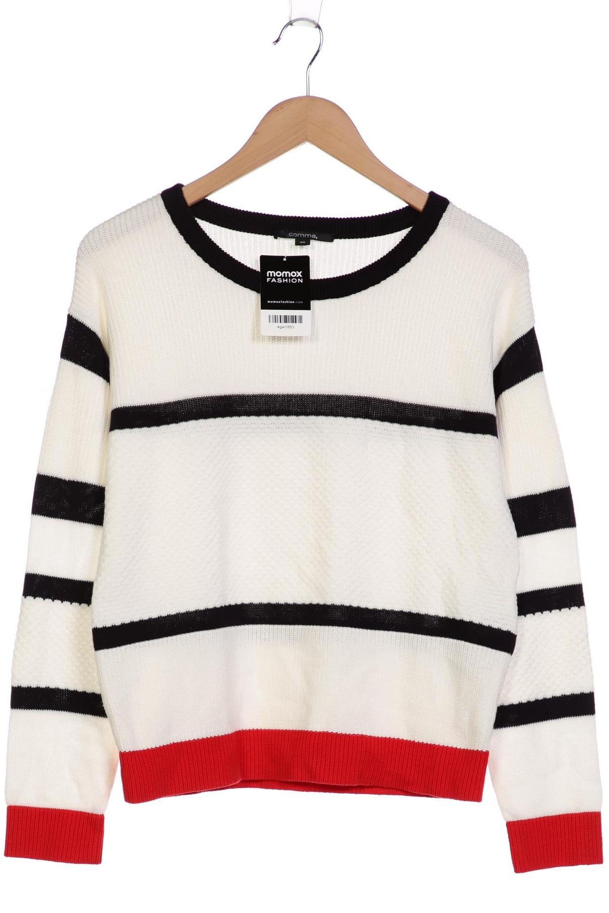 

Comma Damen Pullover, weiß, Gr. 36
