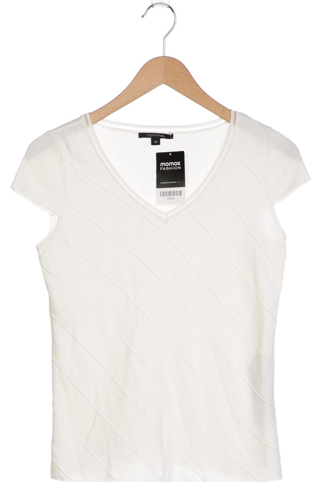 

Comma Damen Pullover, weiß, Gr. 36