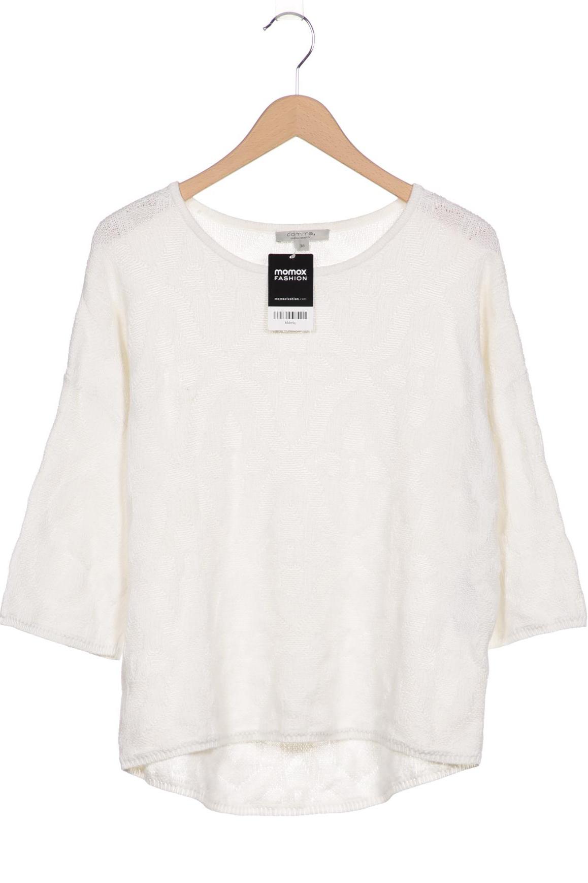

Comma Damen Pullover, weiß, Gr. 38