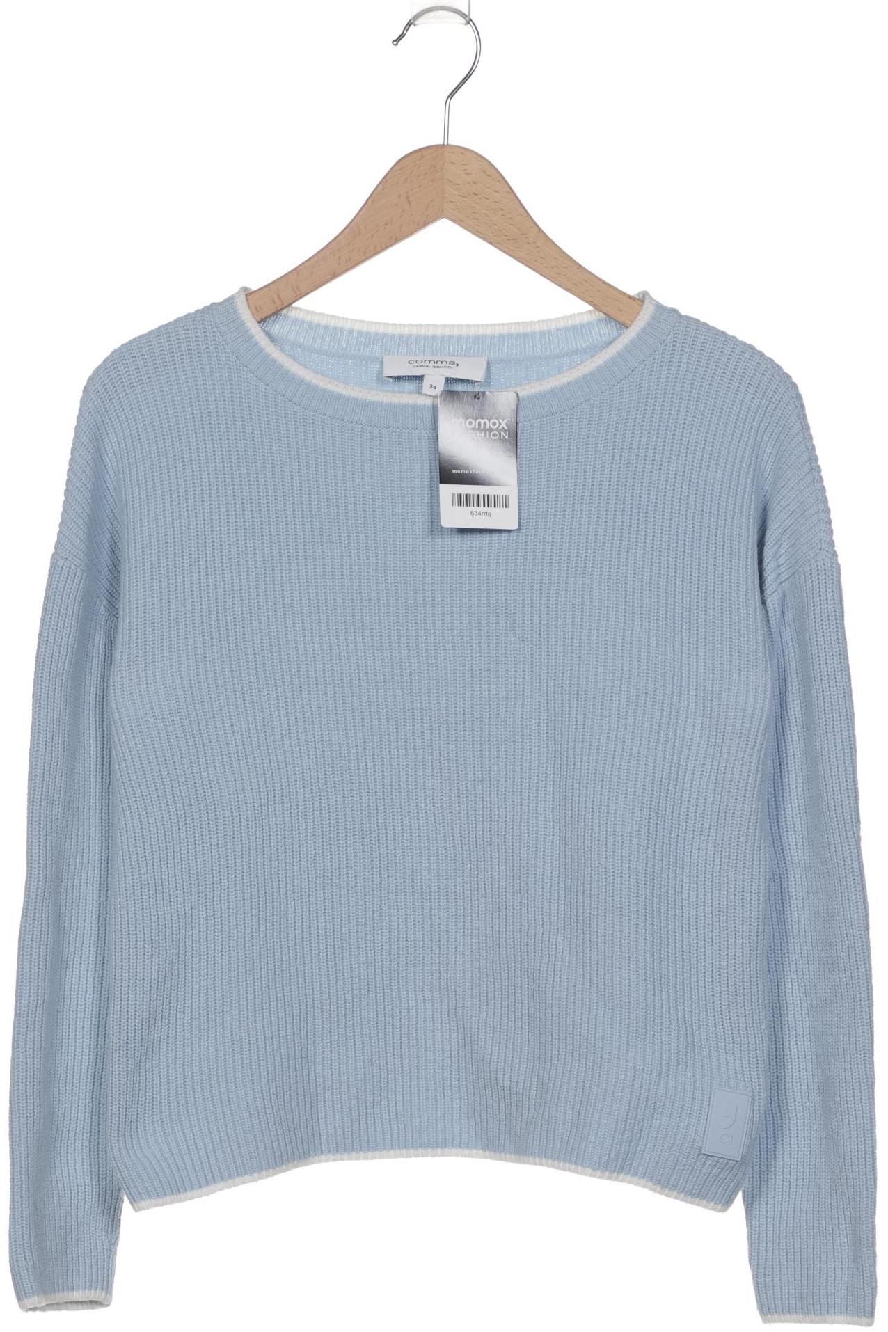 

Comma Damen Pullover, hellblau, Gr. 34