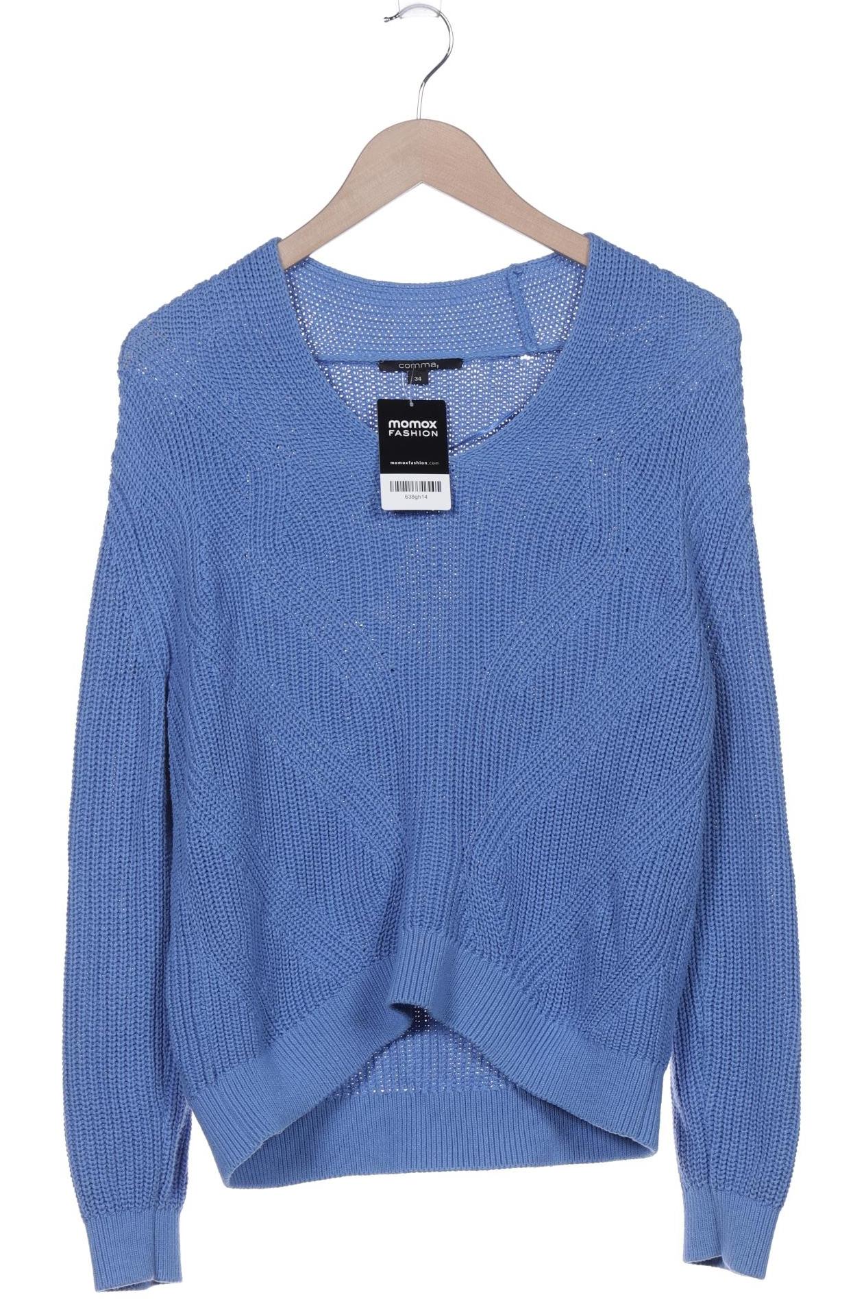 

Comma Damen Pullover, blau, Gr. 34
