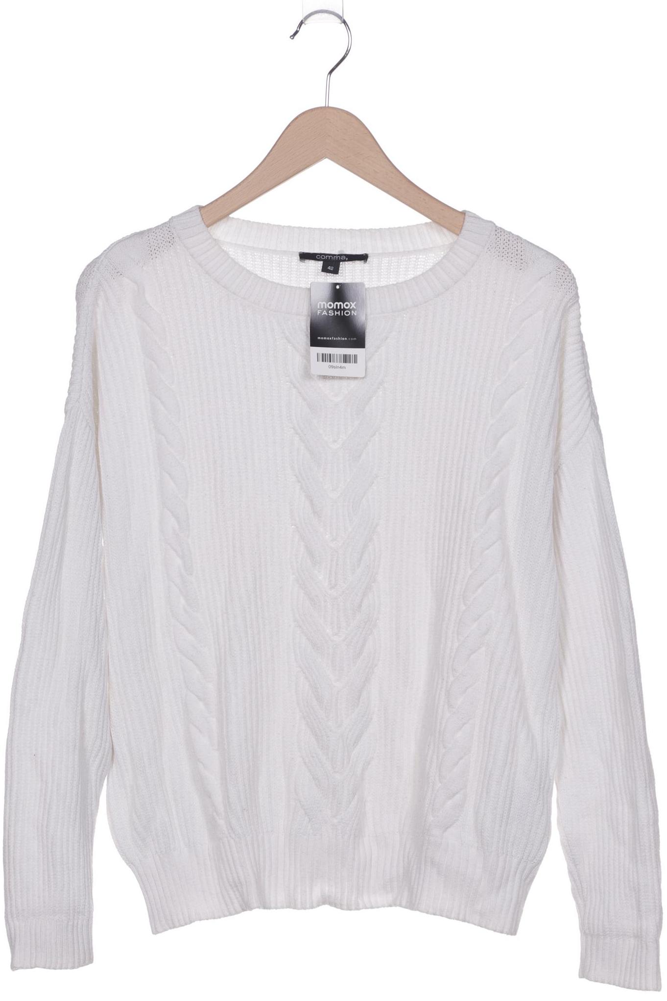 

Comma Damen Pullover, weiß, Gr. 42