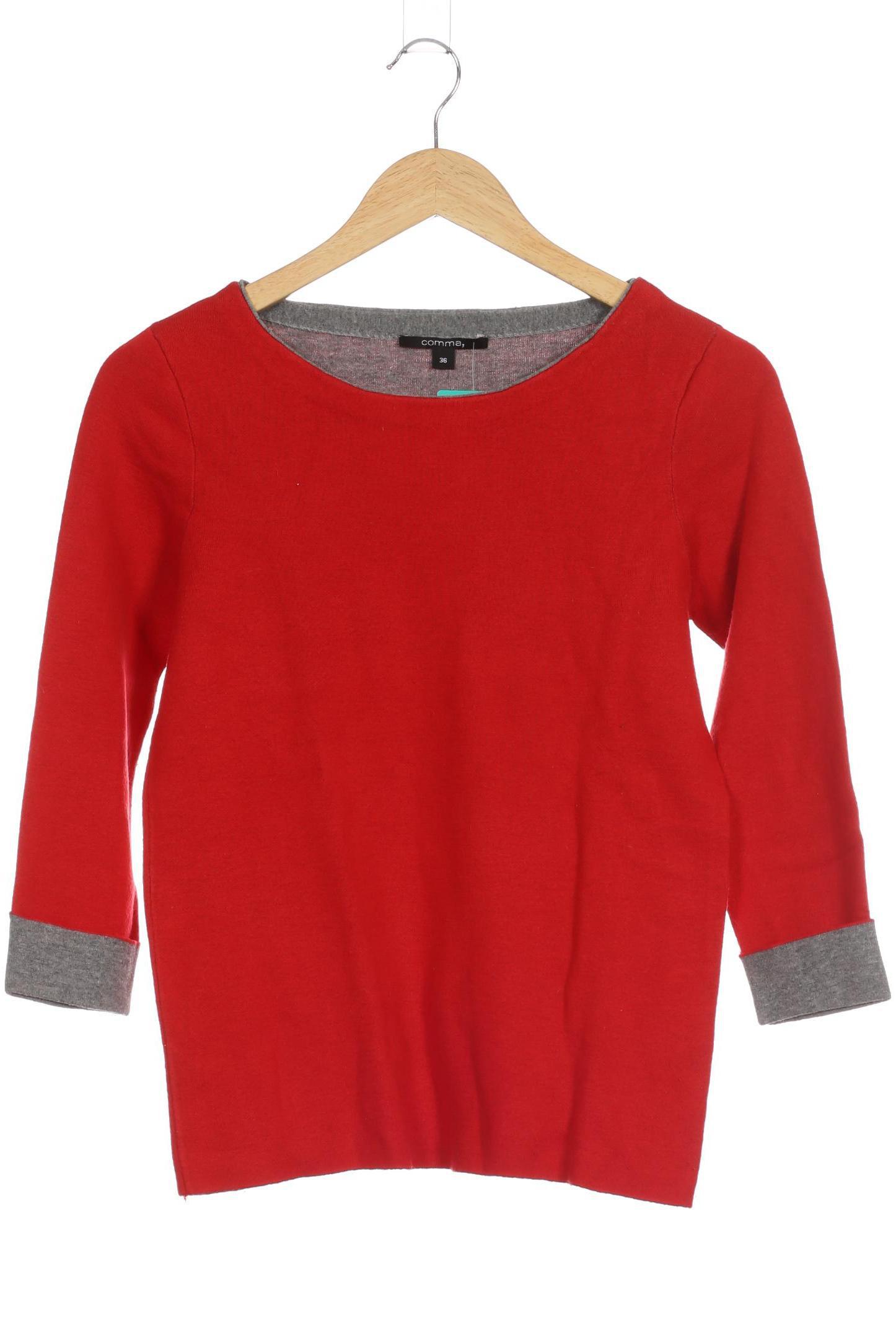 

Comma Damen Pullover, rot, Gr. 36
