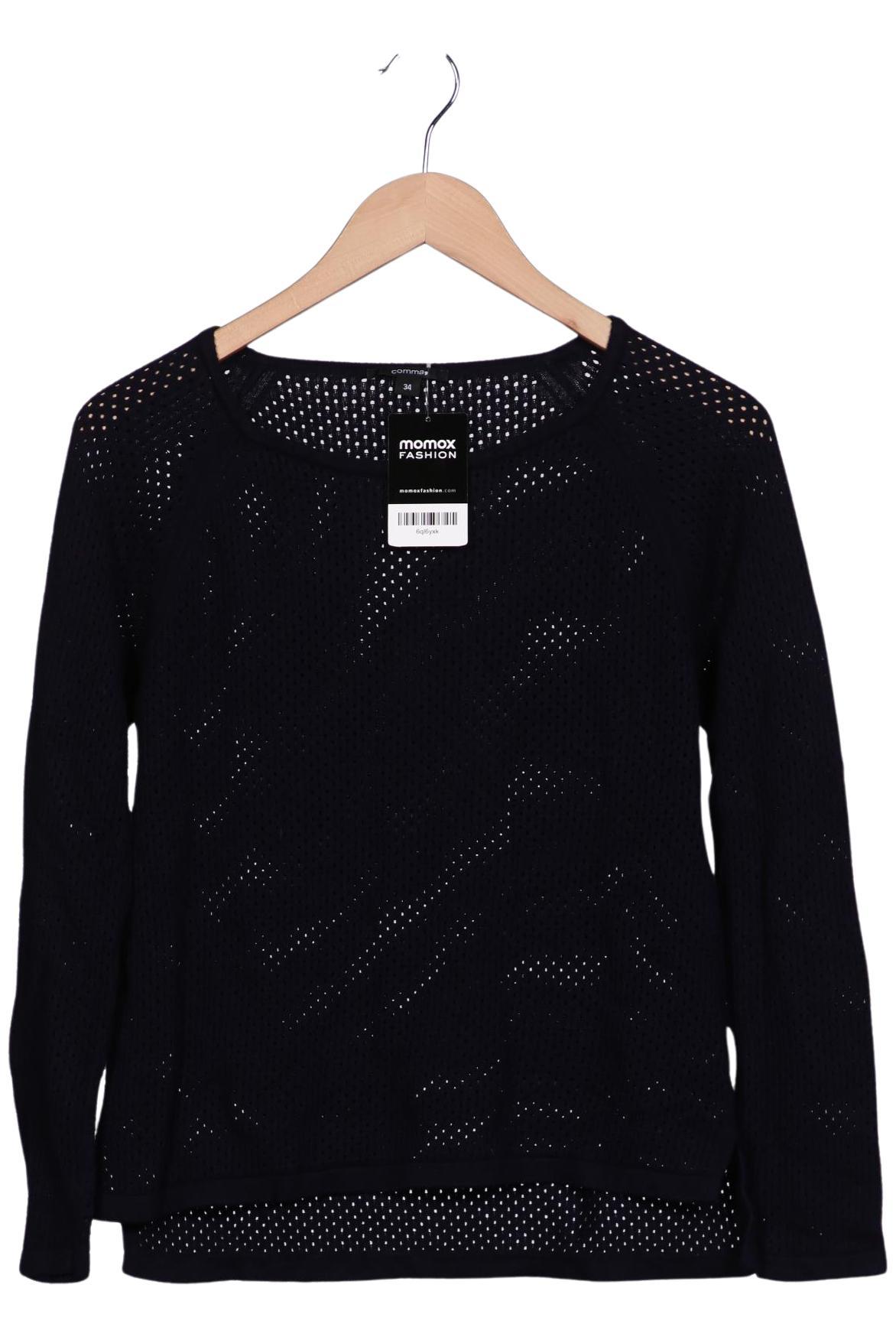

Comma Damen Pullover, marineblau, Gr. 34