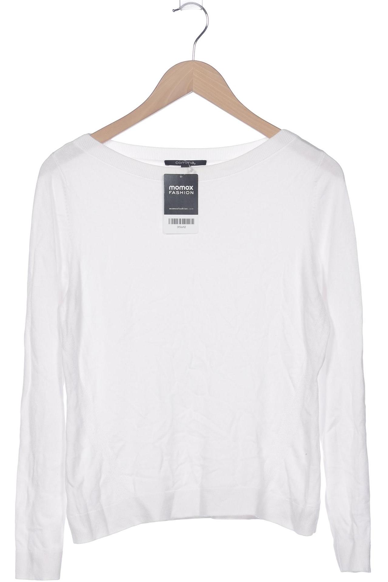 

Comma Damen Pullover, weiß, Gr. 38