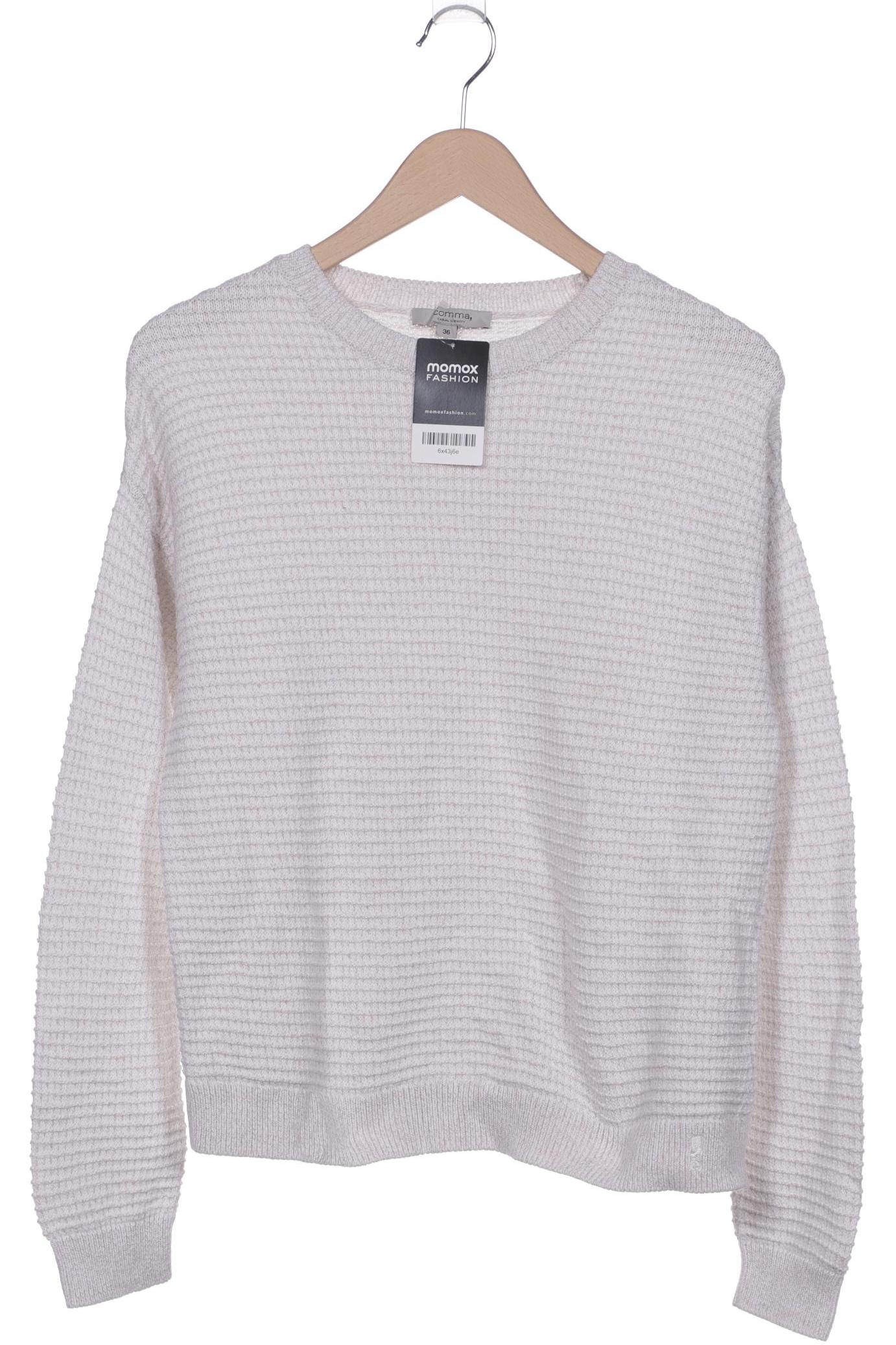 

Comma Damen Pullover, weiß, Gr. 36