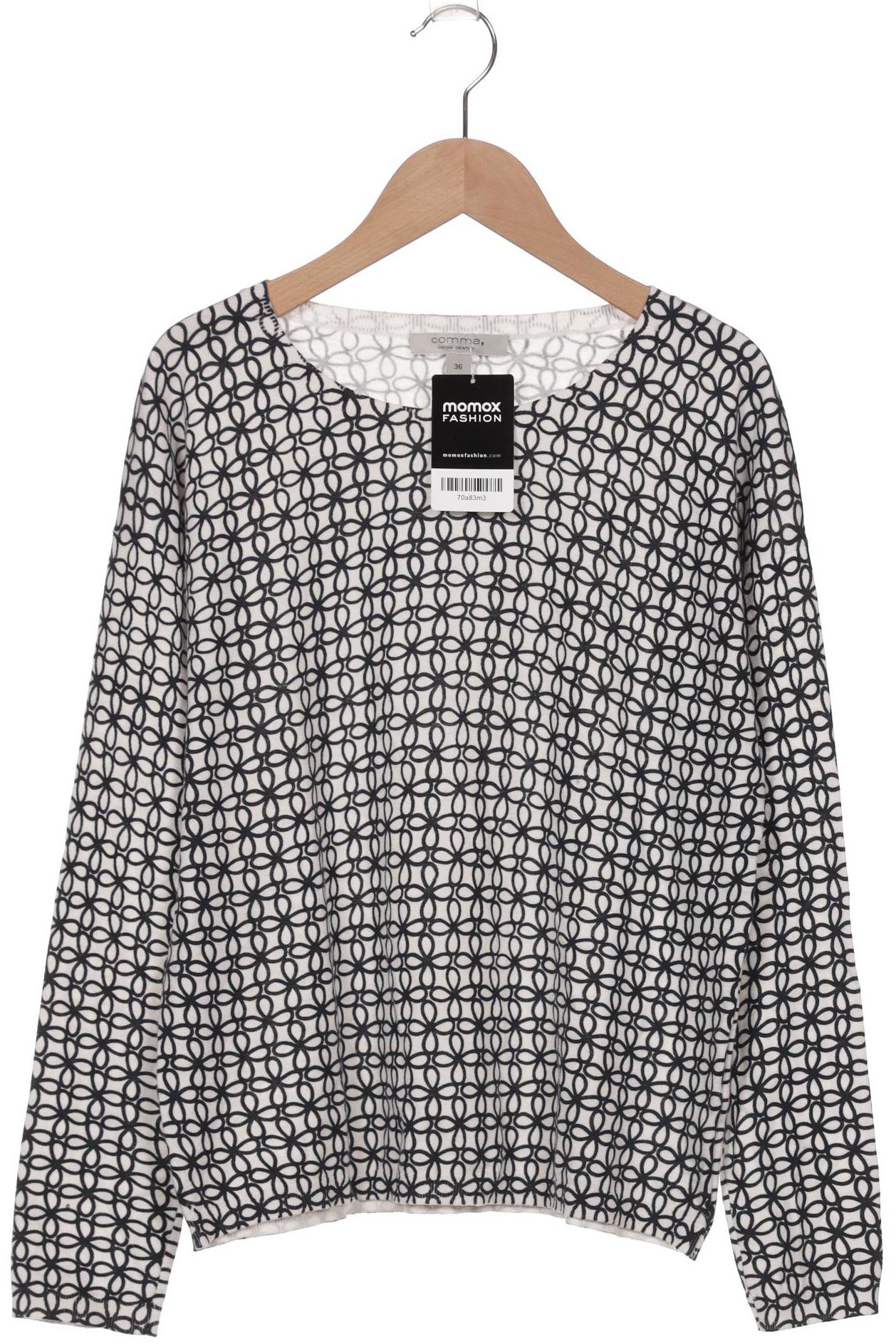 

Comma Damen Pullover, weiß, Gr. 36