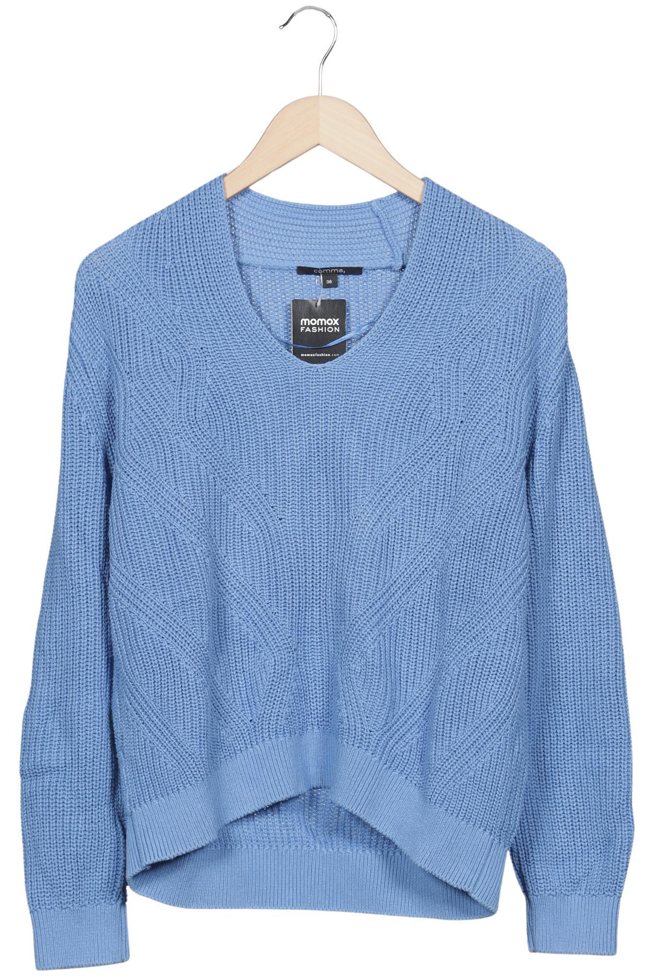 

Comma Damen Pullover, hellblau, Gr. 36
