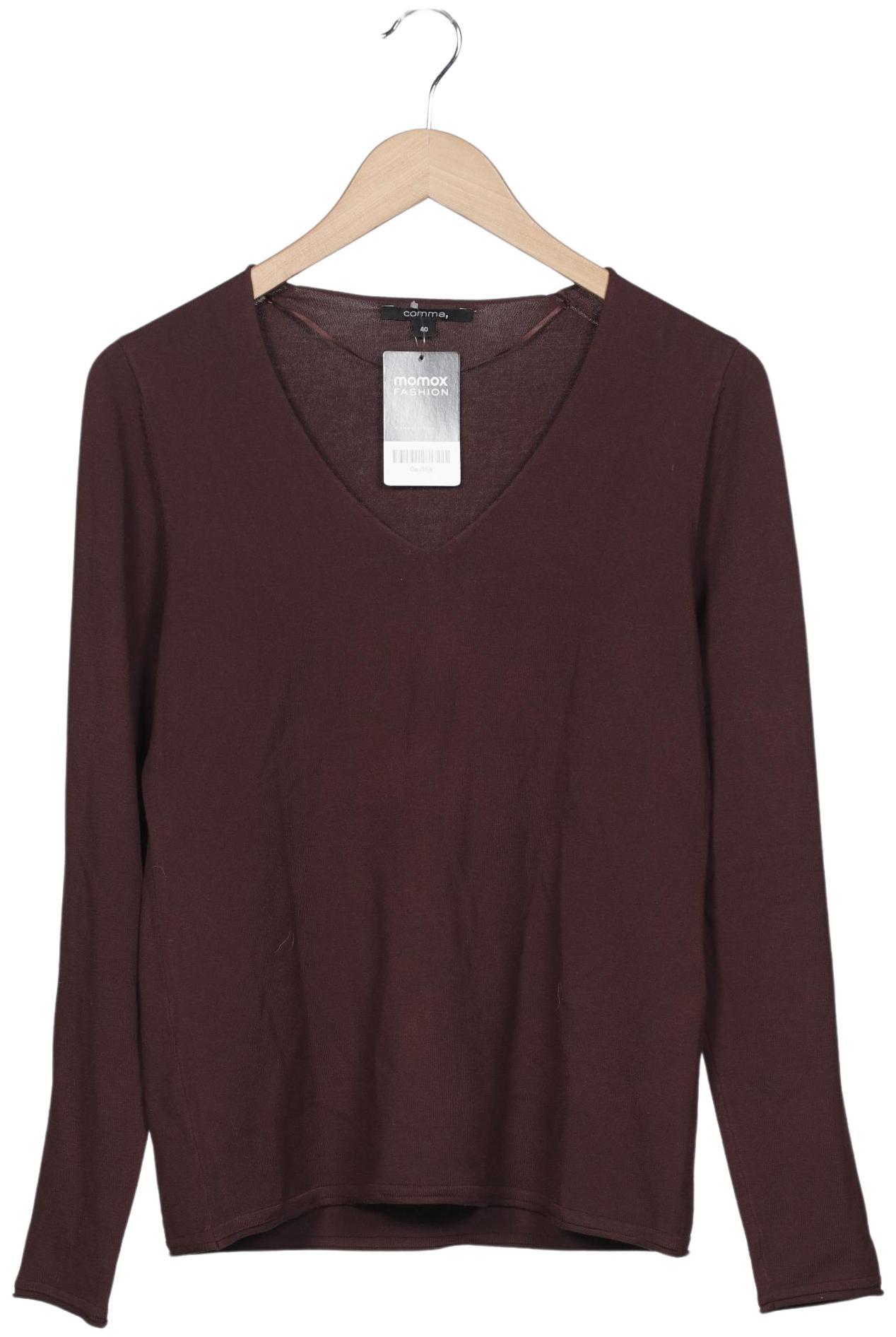 

Comma Damen Pullover, bordeaux, Gr. 40