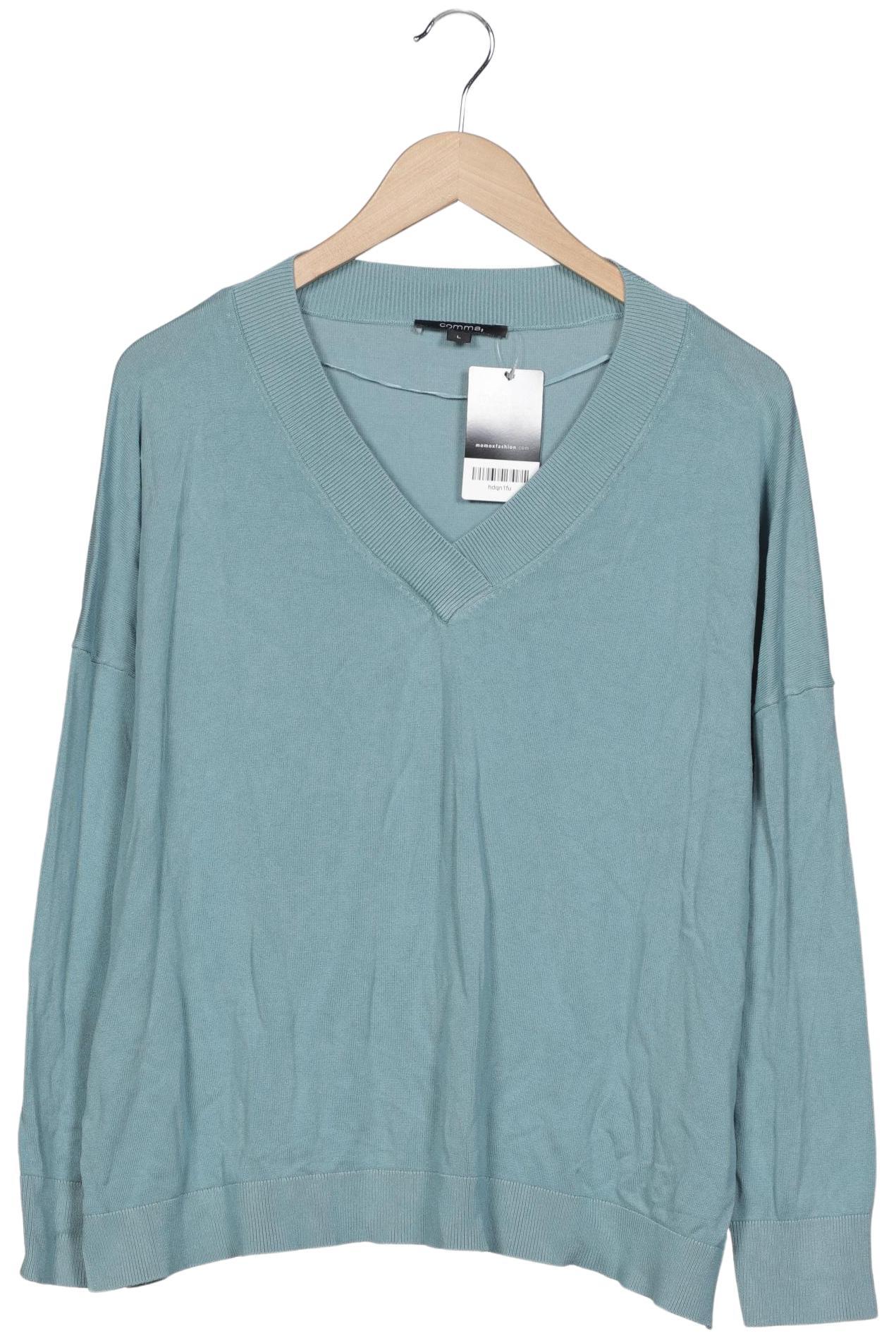 

Comma Damen Pullover, hellblau, Gr. 42