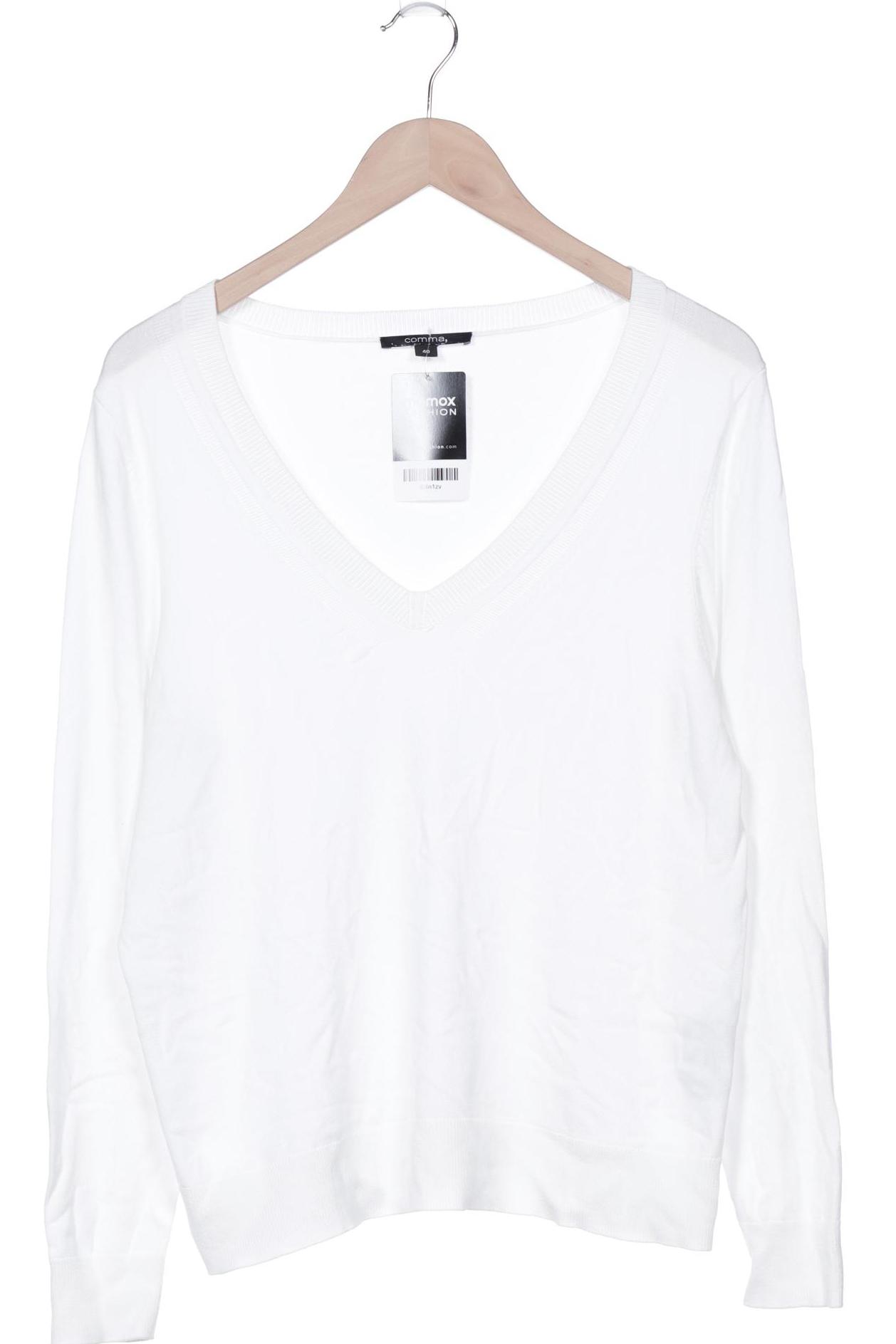 

Comma Damen Pullover, weiß, Gr. 40