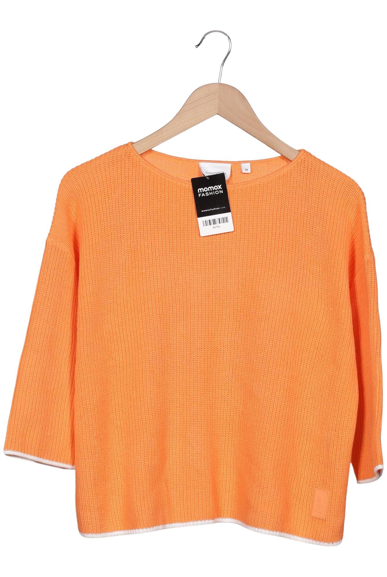 

Comma Damen Pullover, orange, Gr. 34
