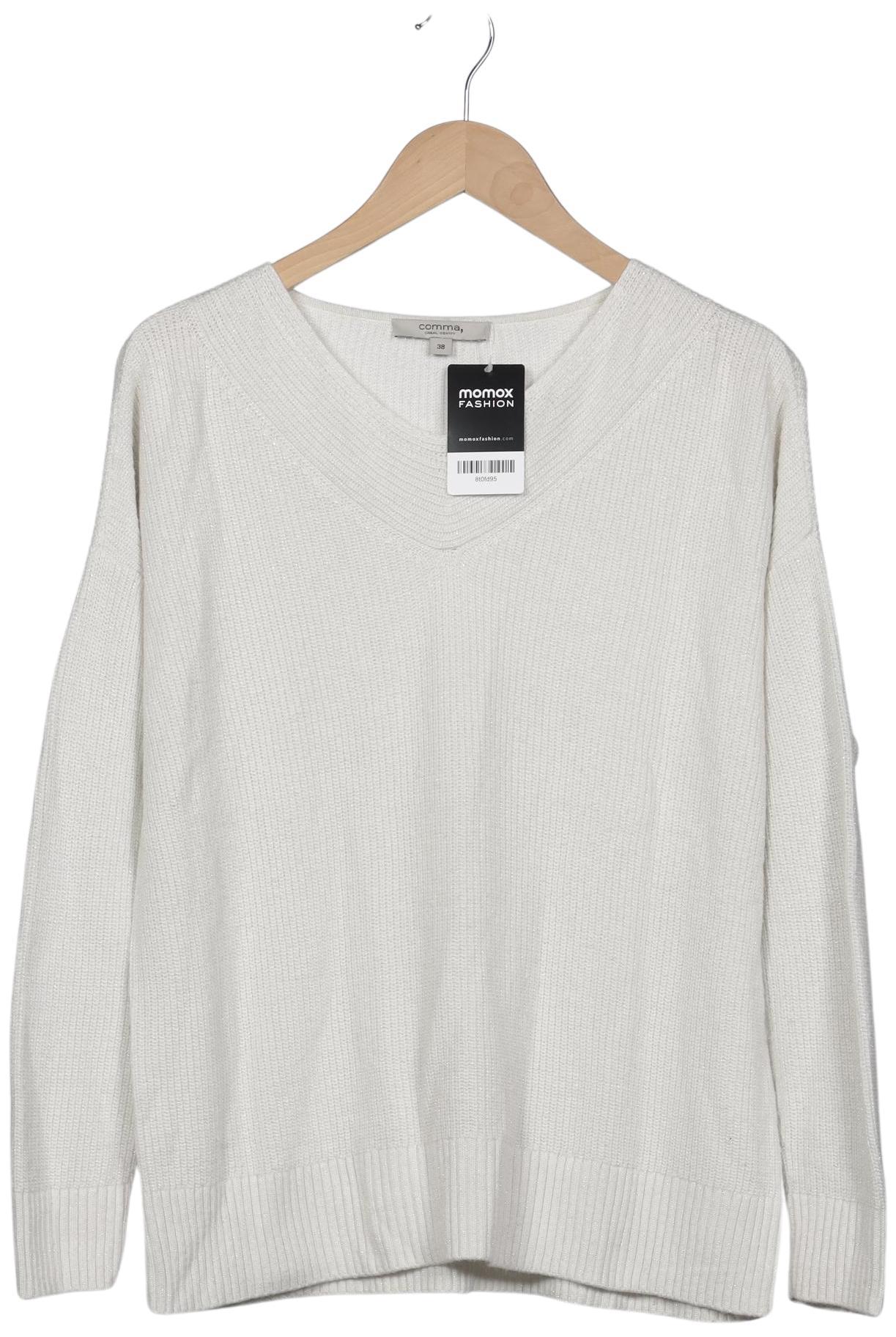 

Comma Damen Pullover, weiß, Gr. 38