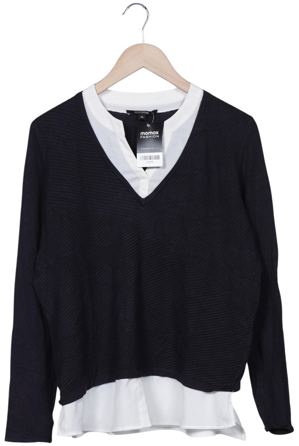 

Comma Damen Pullover, marineblau, Gr. 44