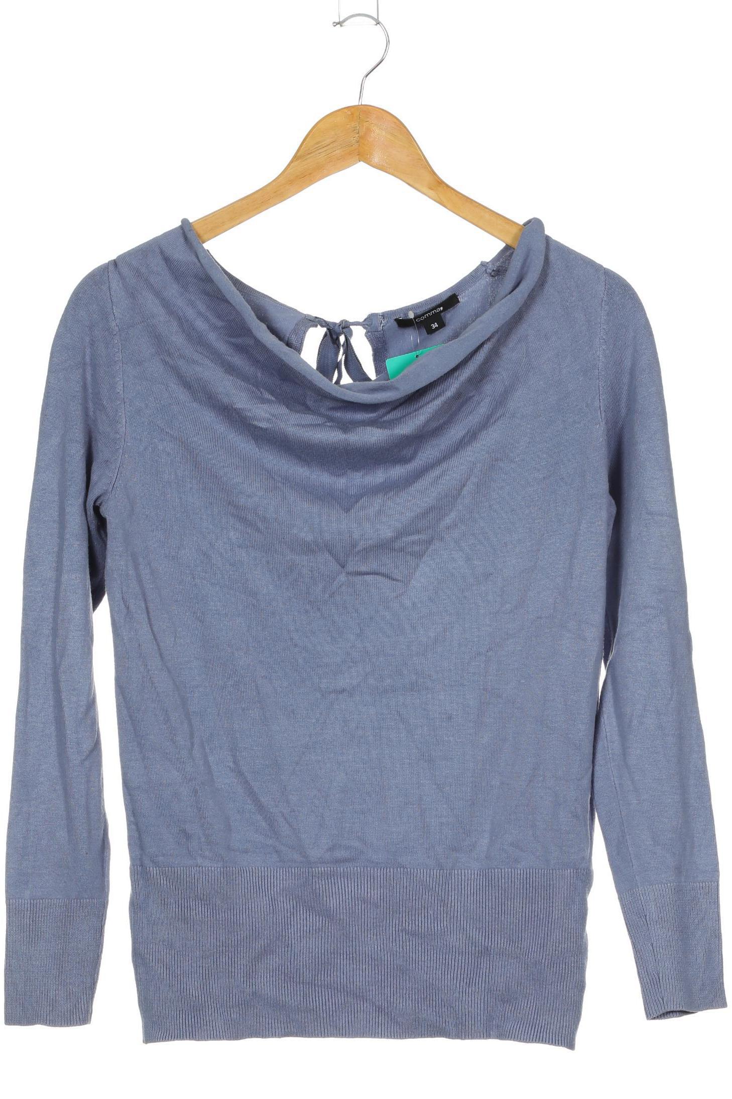

Comma Damen Pullover, blau, Gr. 34