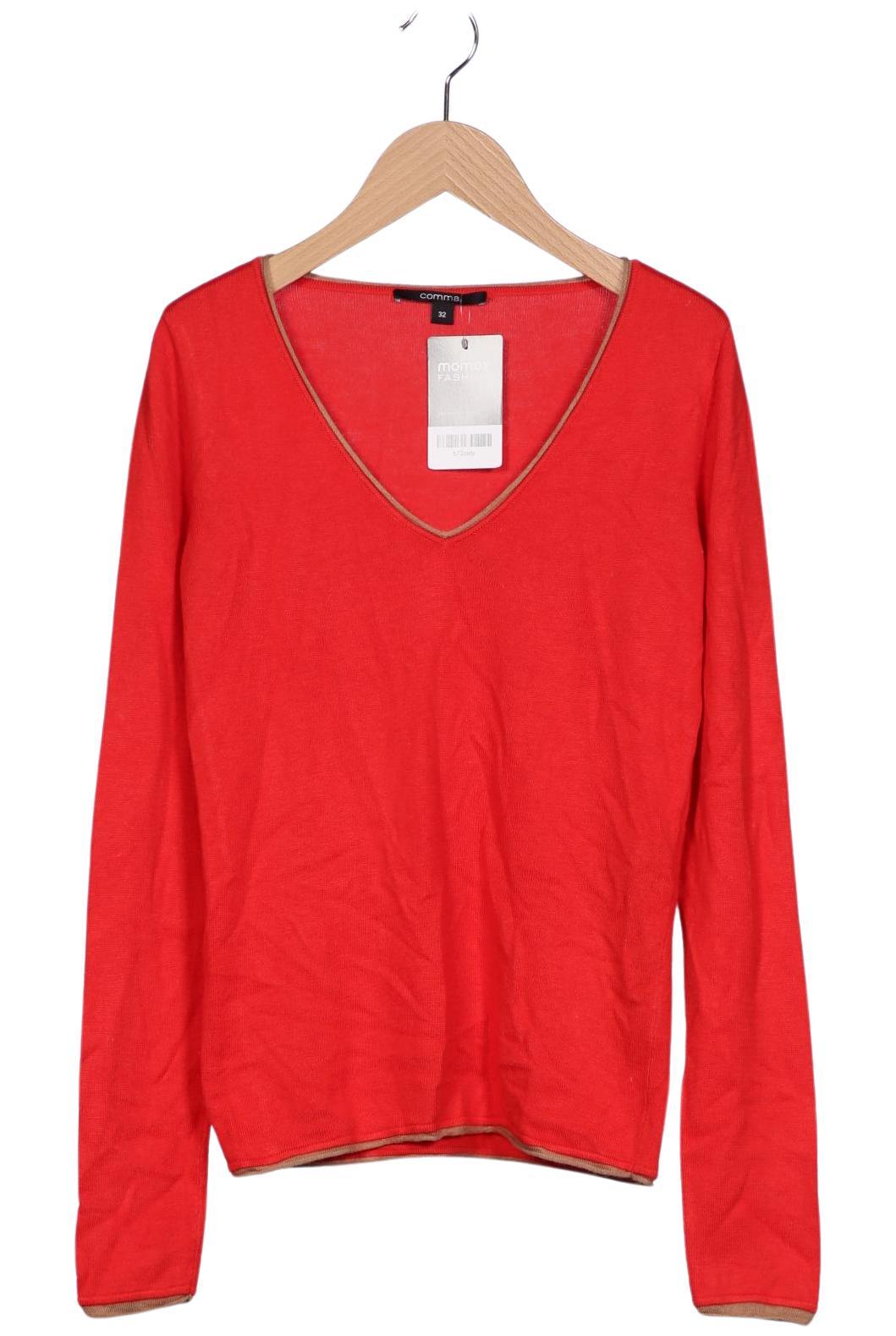 

Comma Damen Pullover, rot, Gr. 32