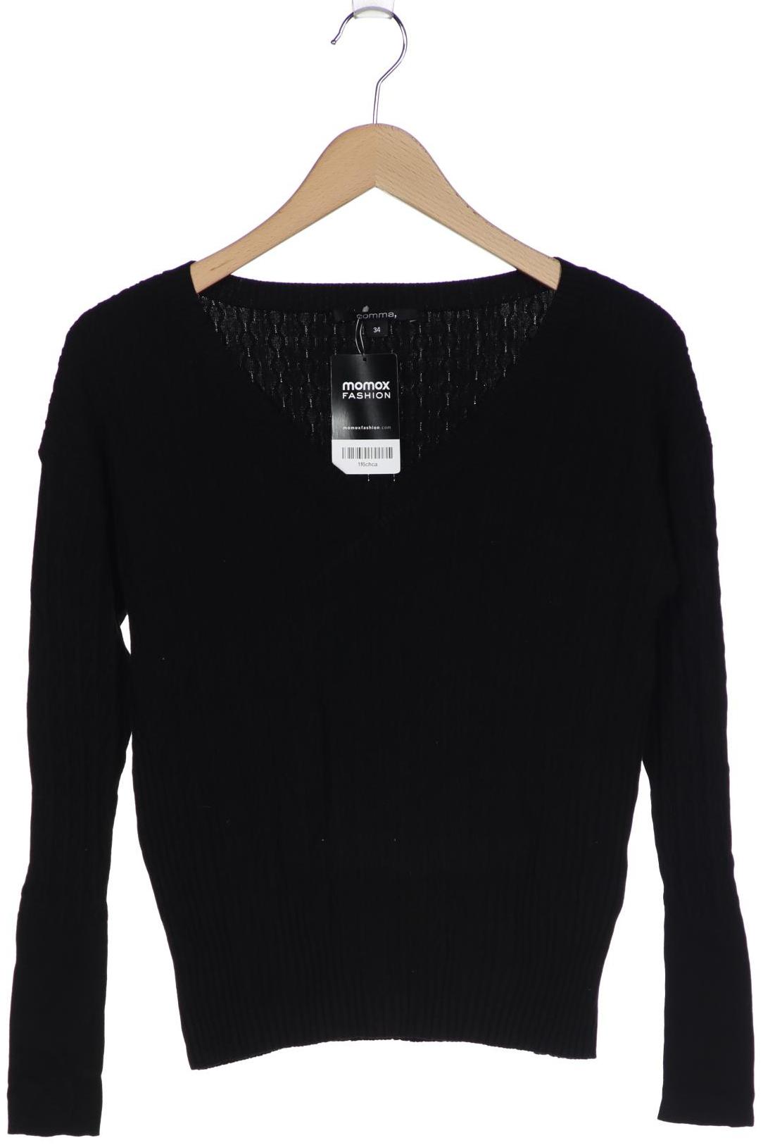 

Comma Damen Pullover, schwarz, Gr. 34