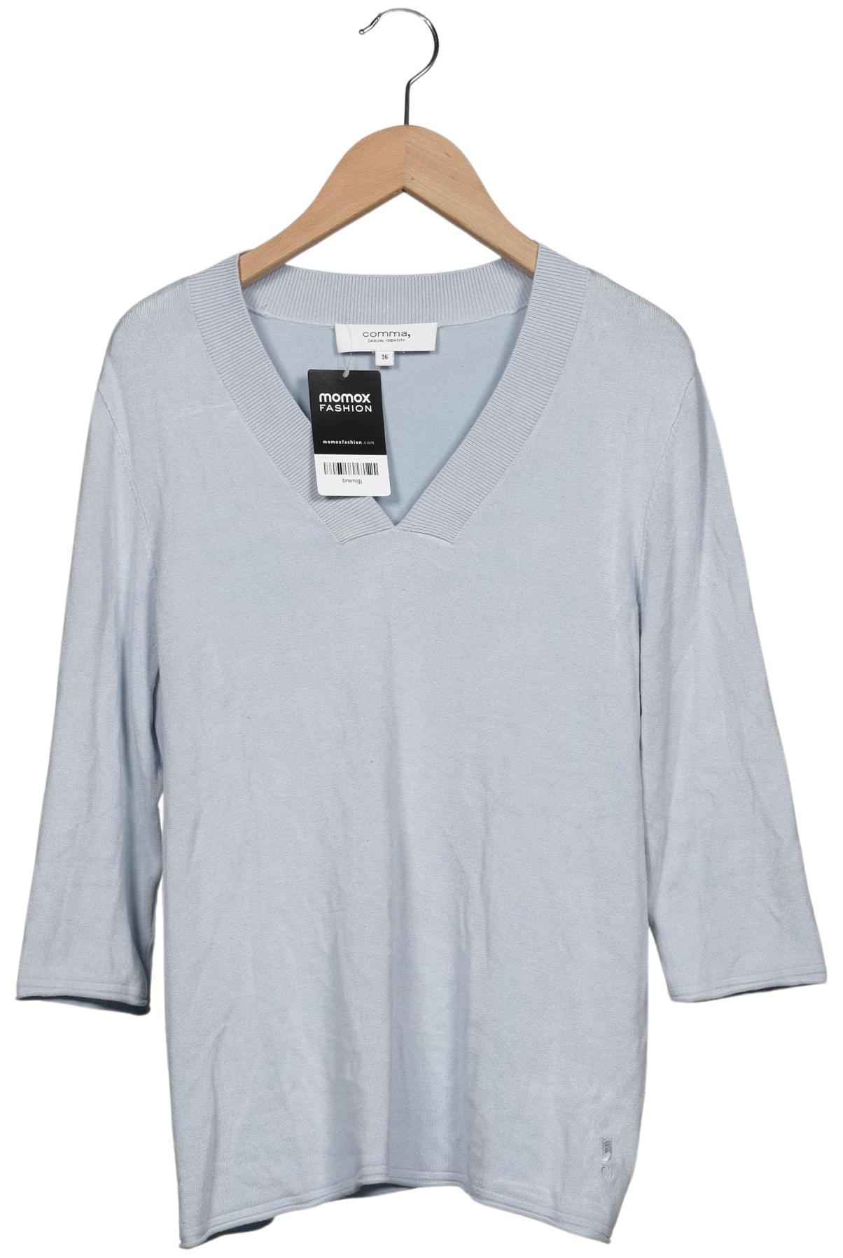 

Comma Damen Pullover, hellblau, Gr. 36