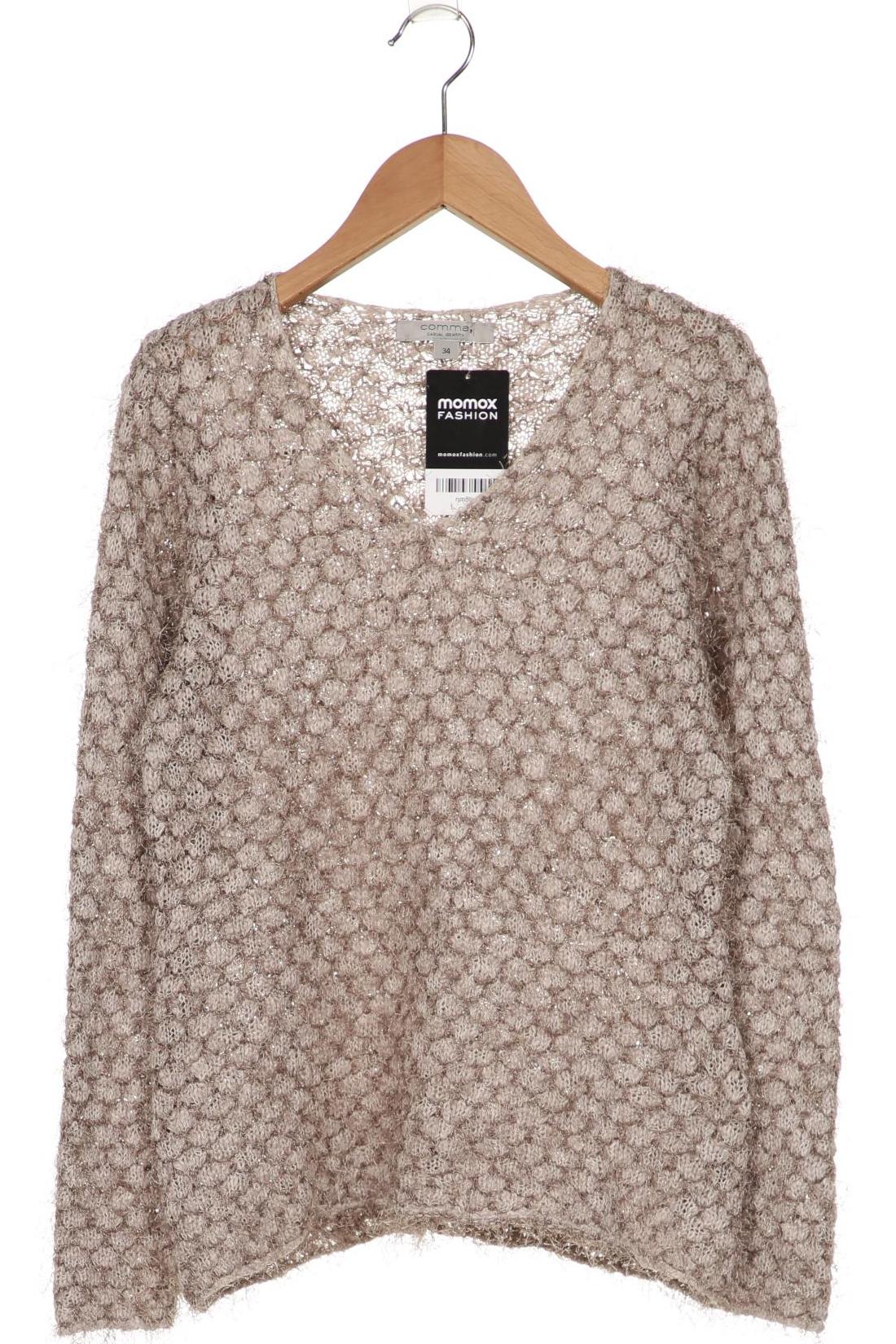 

Comma Damen Pullover, beige, Gr. 34
