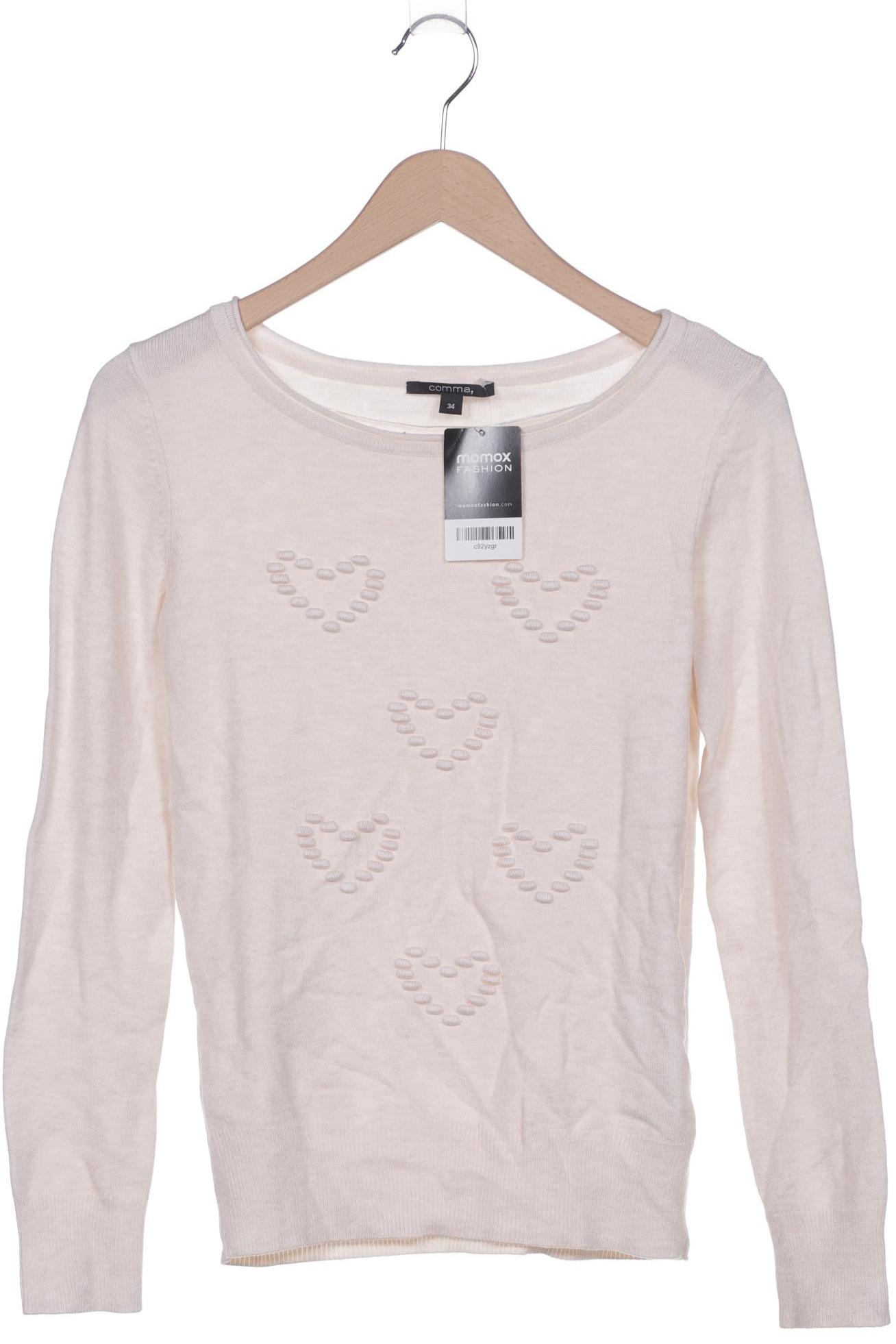 

Comma Damen Pullover, cremeweiß, Gr. 34