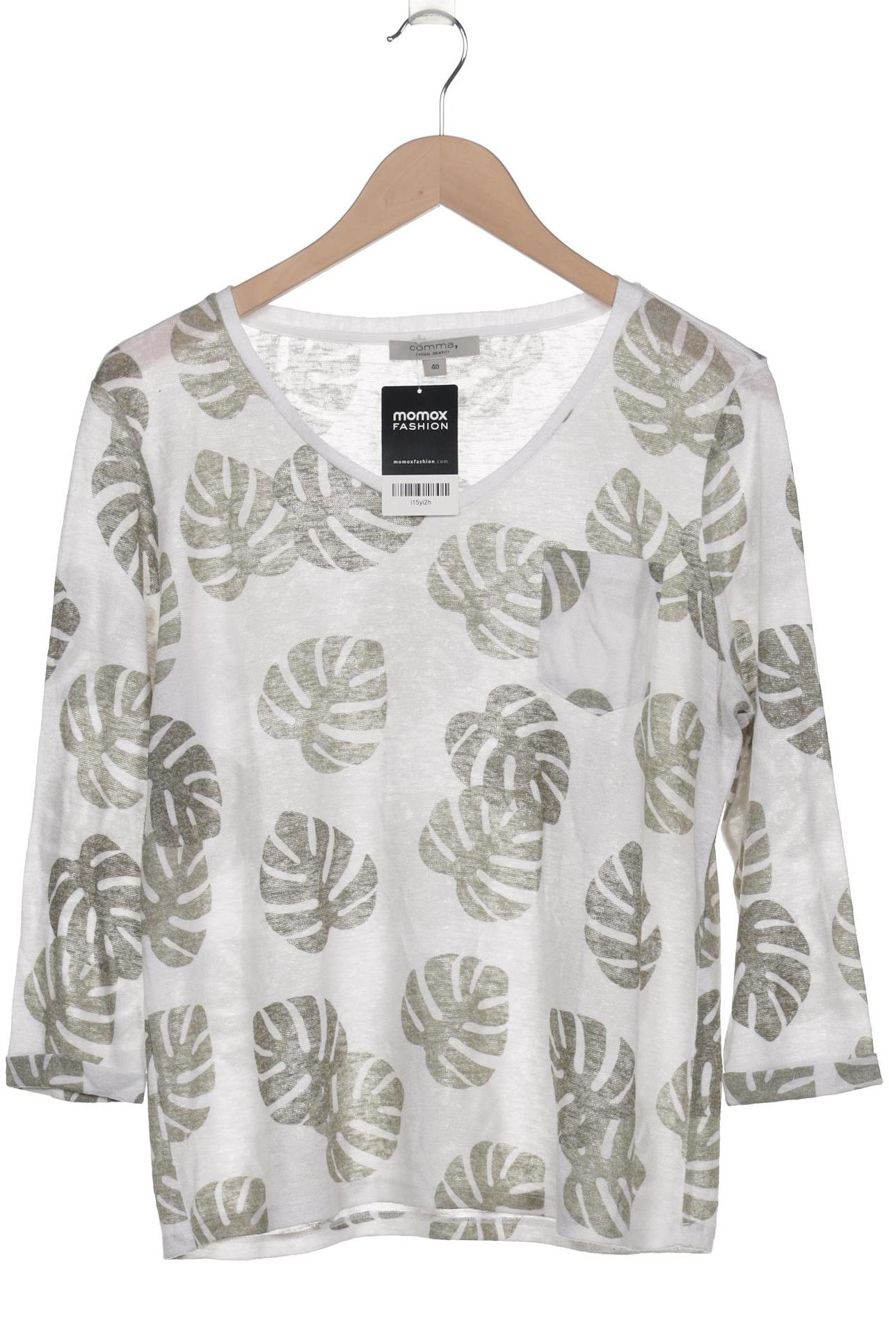 

Comma Damen Pullover, weiß, Gr. 40