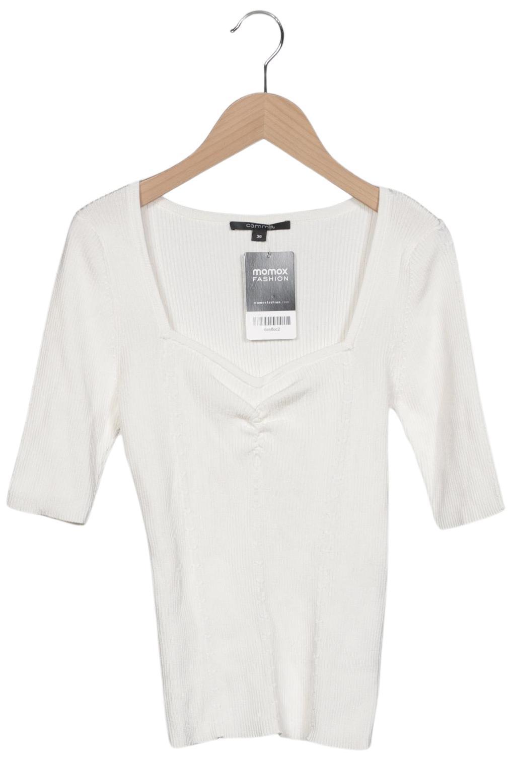

Comma Damen Pullover, weiß, Gr. 36