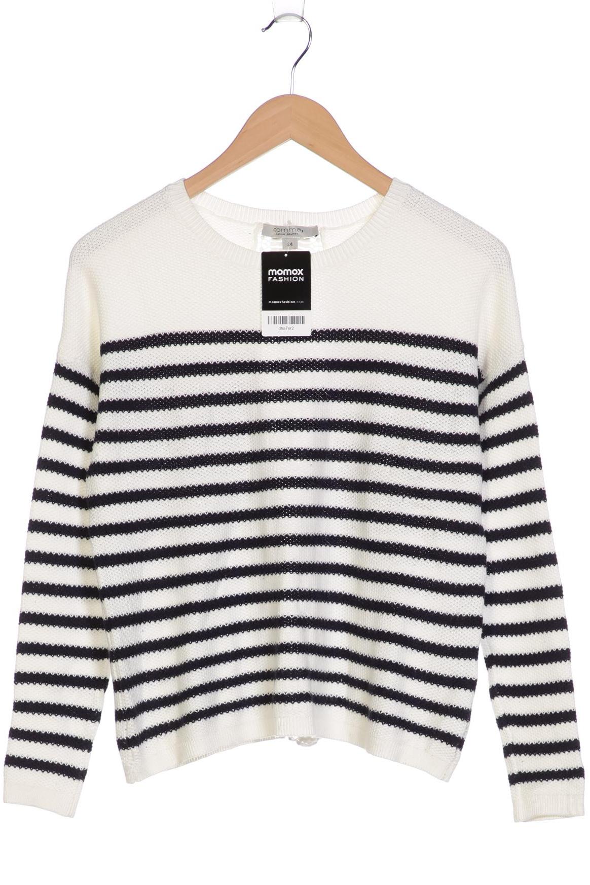 

Comma Damen Pullover, weiß, Gr. 34