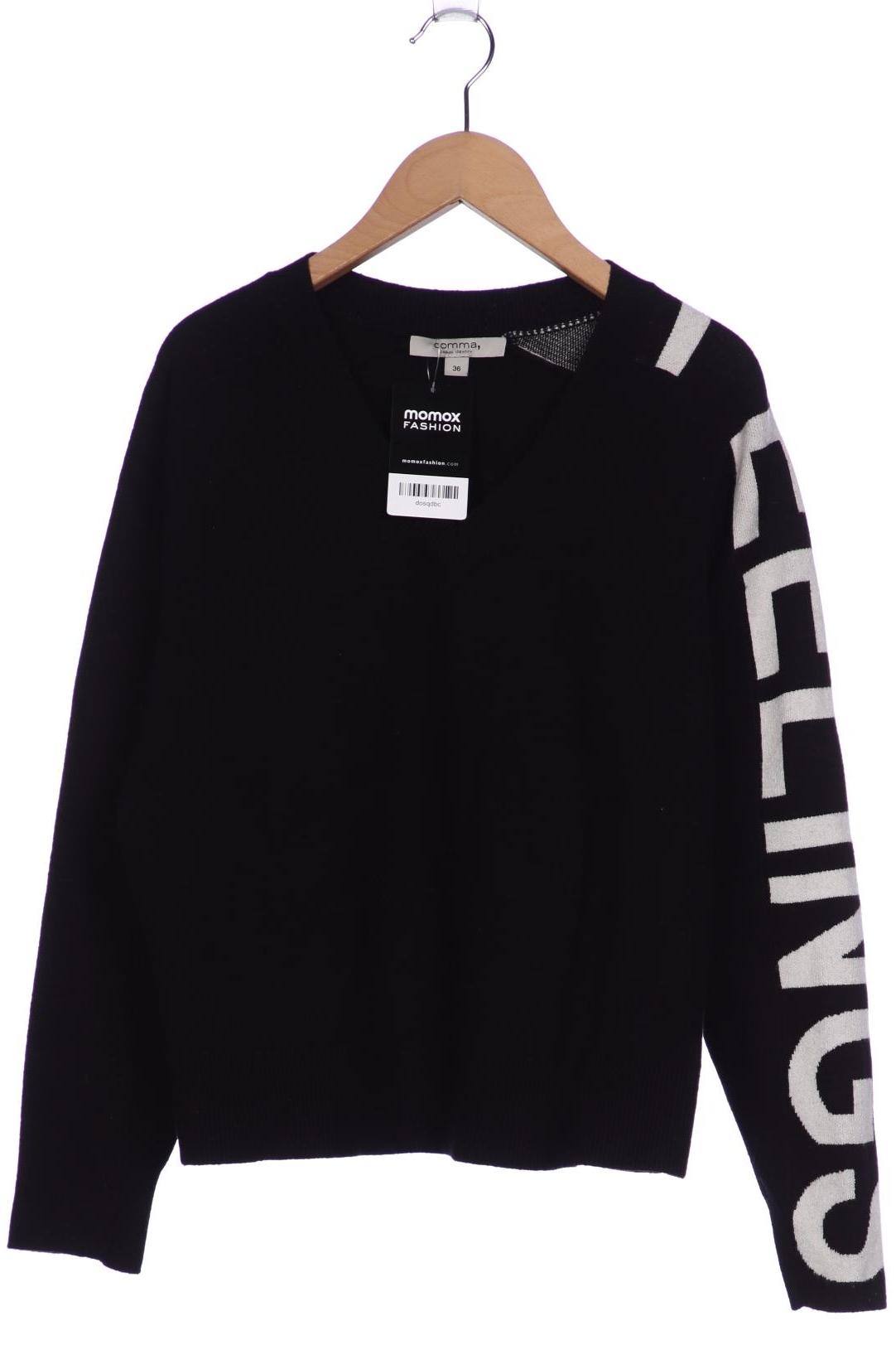 

Comma Damen Pullover, schwarz, Gr. 36