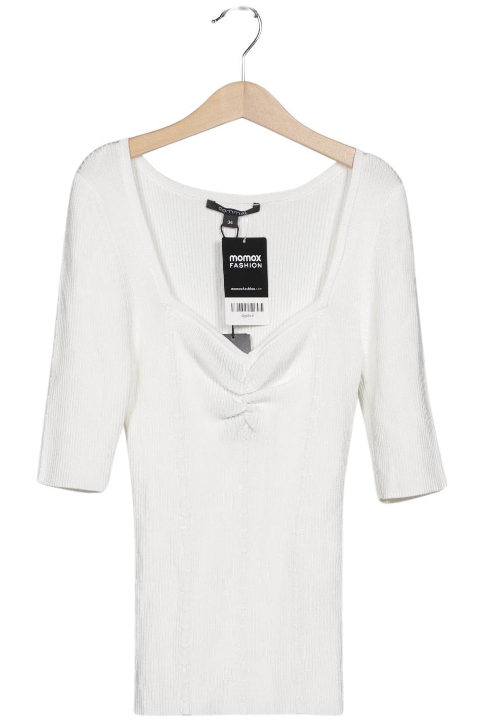 

Comma Damen Pullover, weiß, Gr. 34
