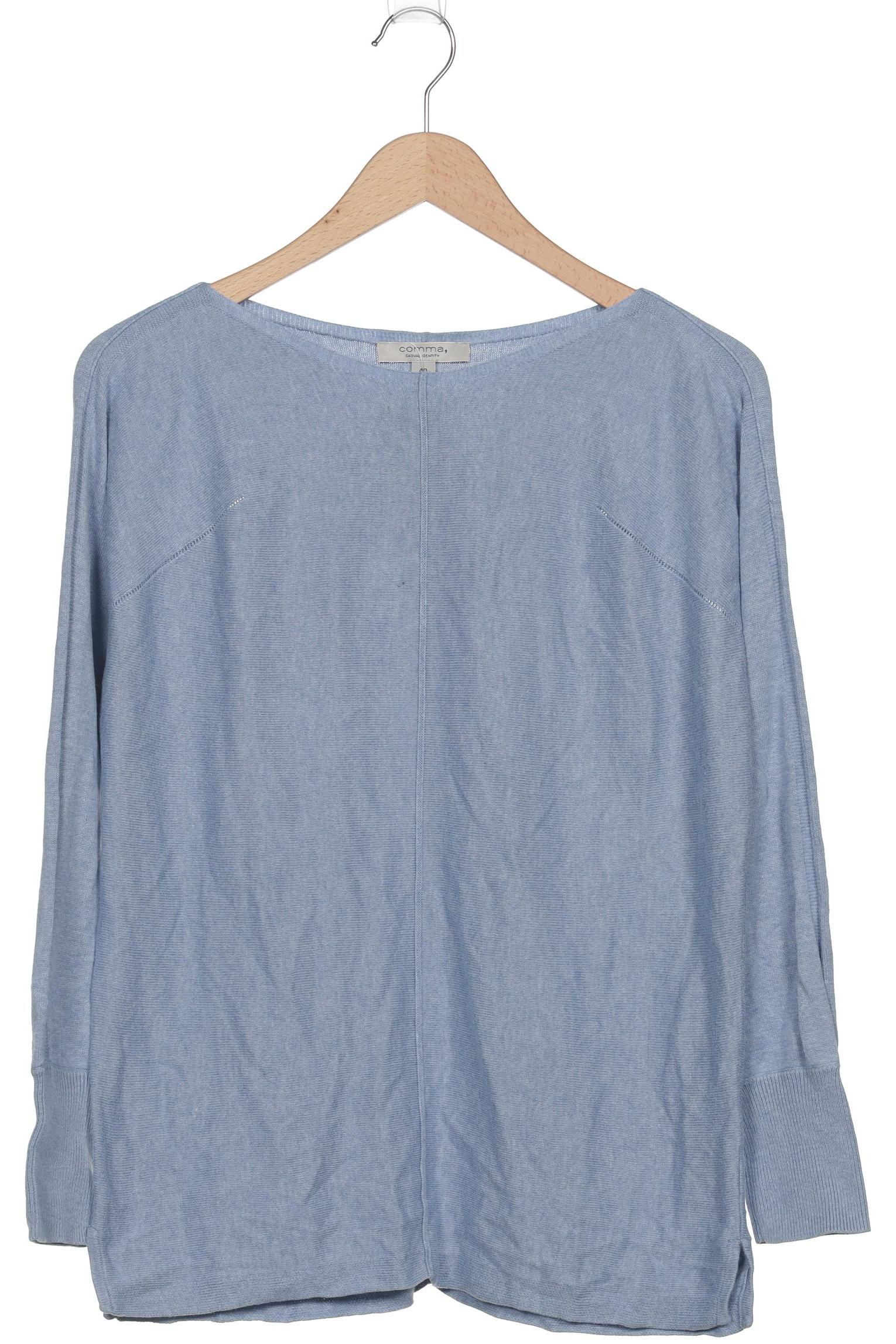 

Comma Damen Pullover, blau, Gr. 40