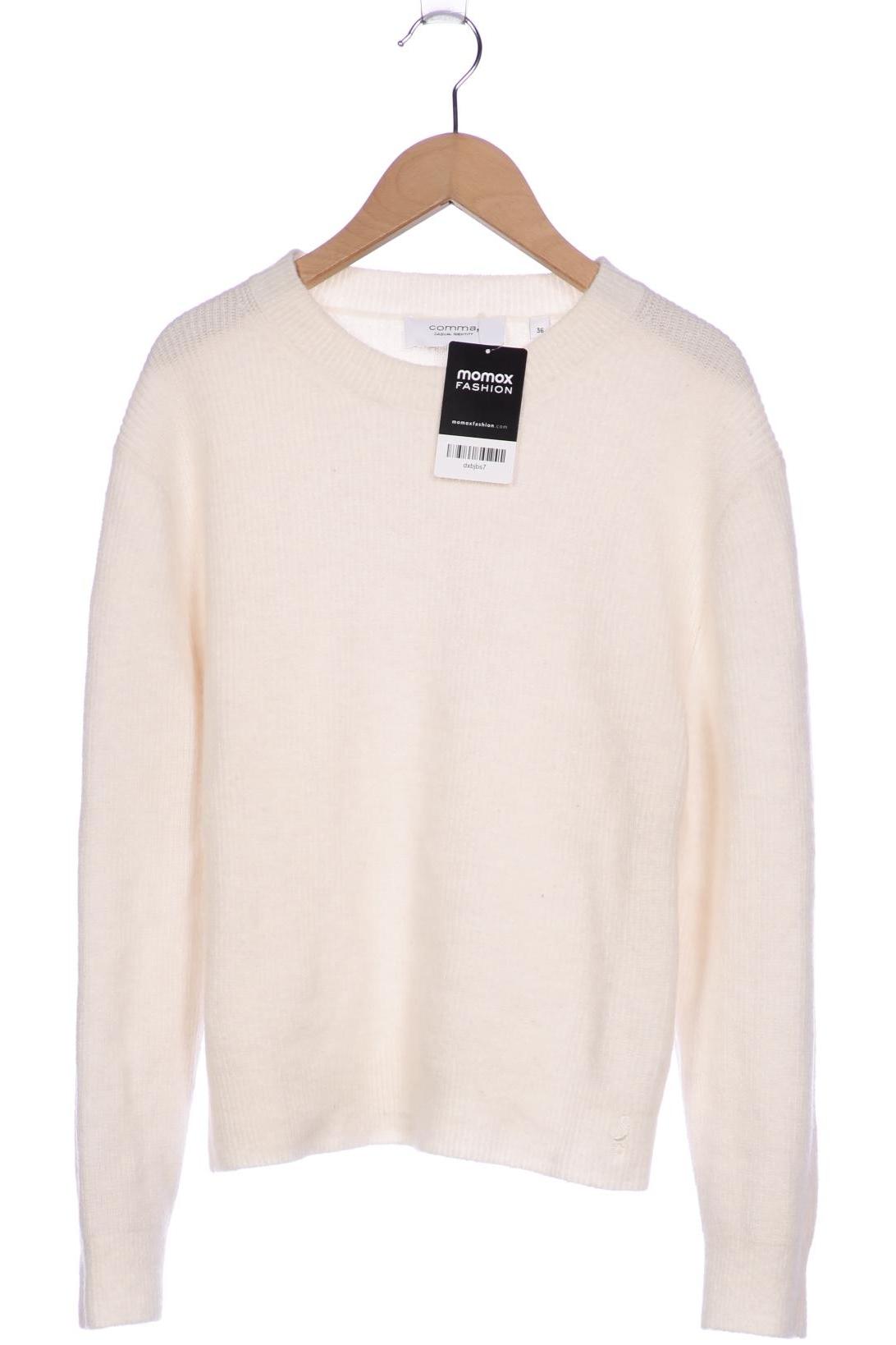 

Comma Damen Pullover, weiß, Gr. 36
