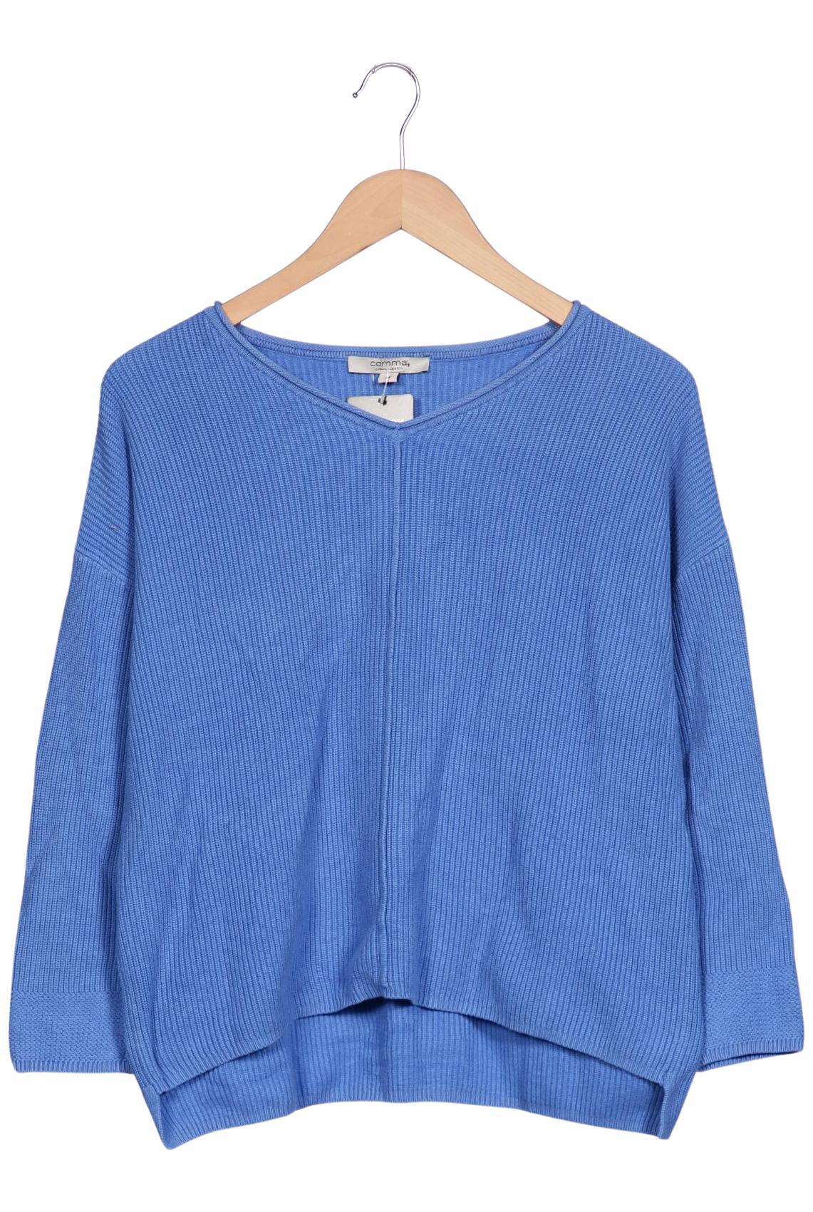 

Comma Damen Pullover, blau, Gr. 38