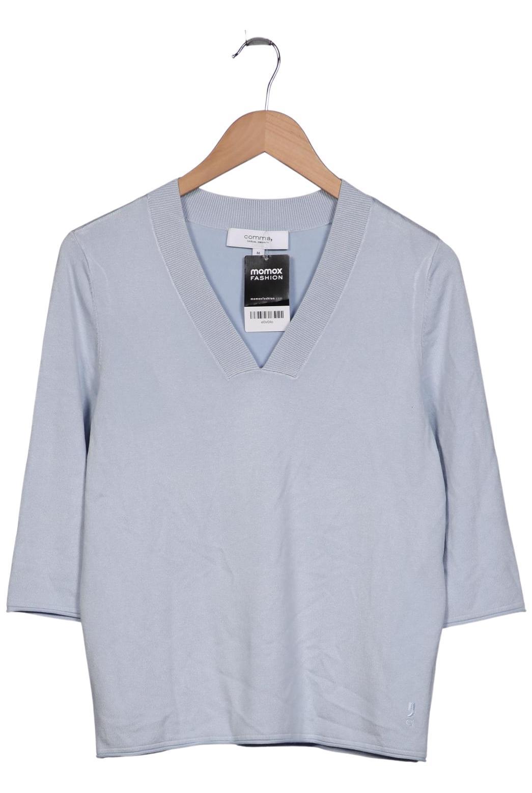 

Comma Damen Pullover, blau, Gr. 36