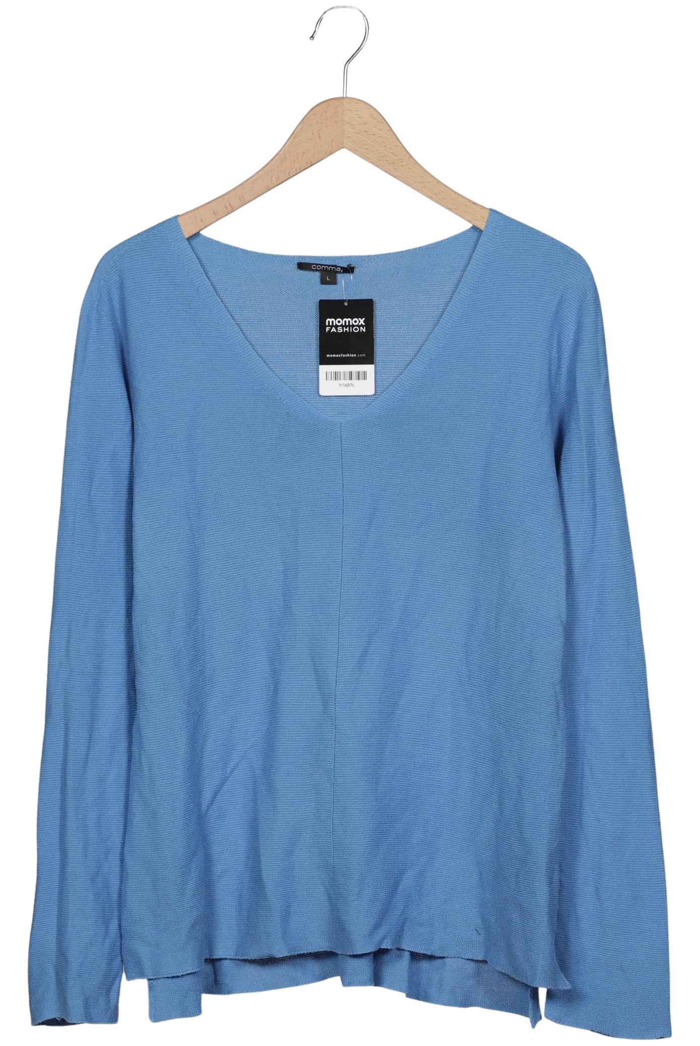 

Comma Damen Pullover, hellblau, Gr. 42