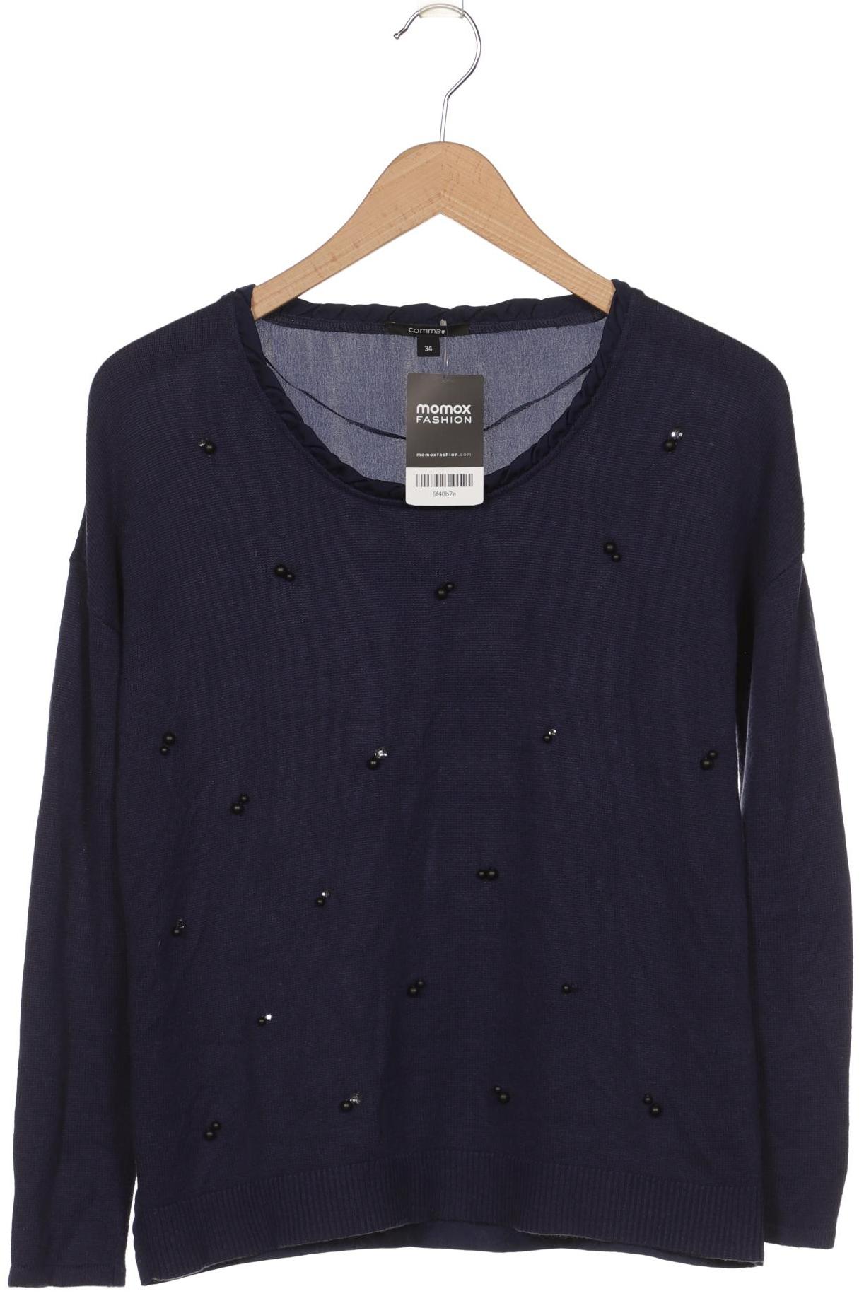 

Comma Damen Pullover, blau