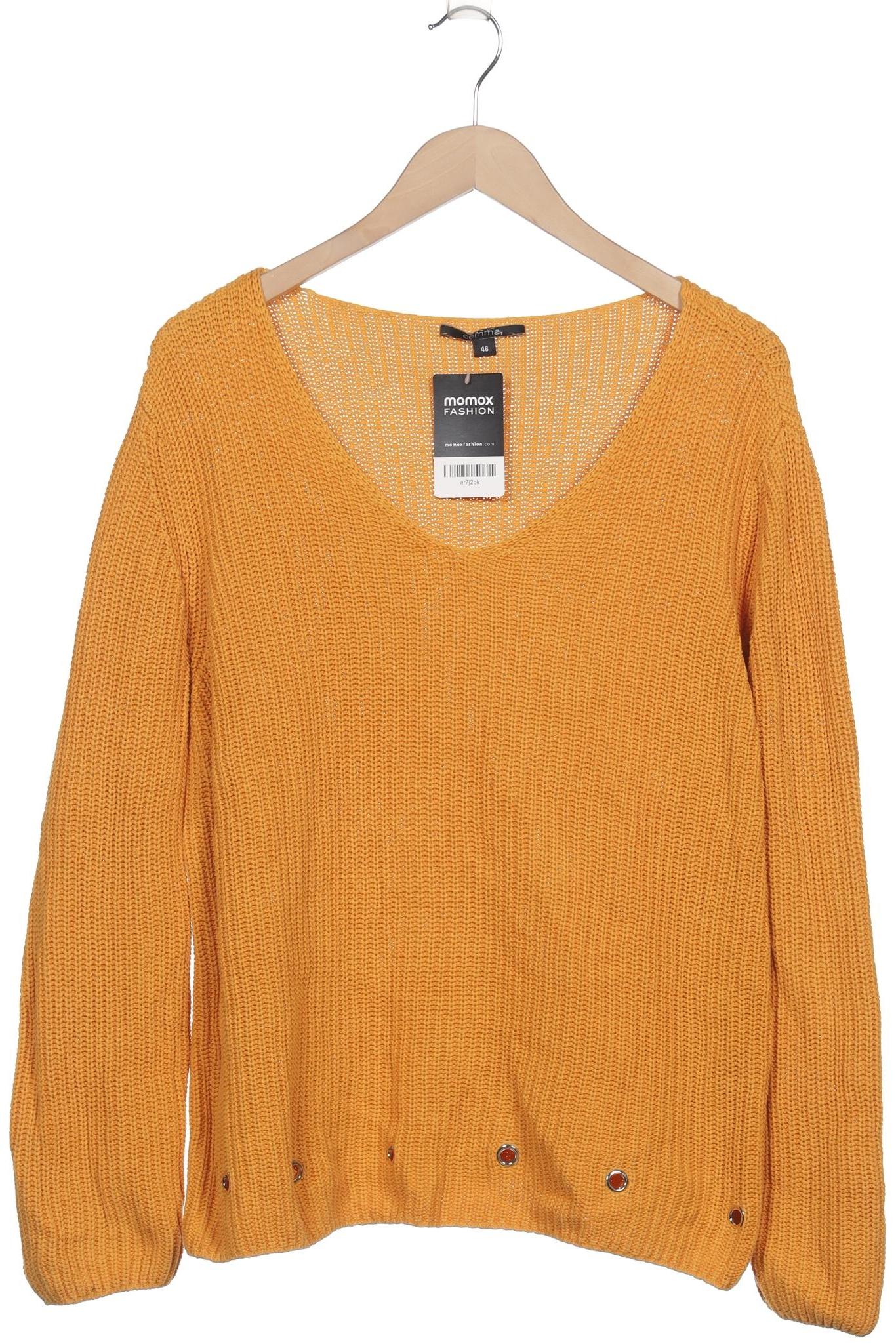 

Comma Damen Pullover, gelb, Gr. 46