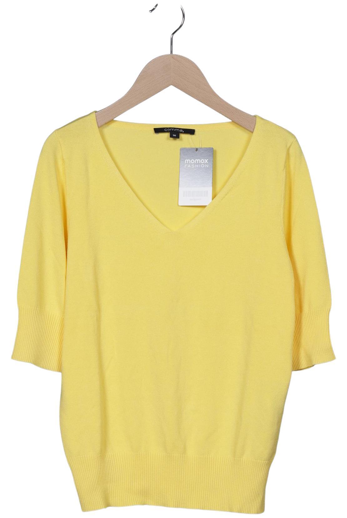 

Comma Damen Pullover, gelb, Gr. 36