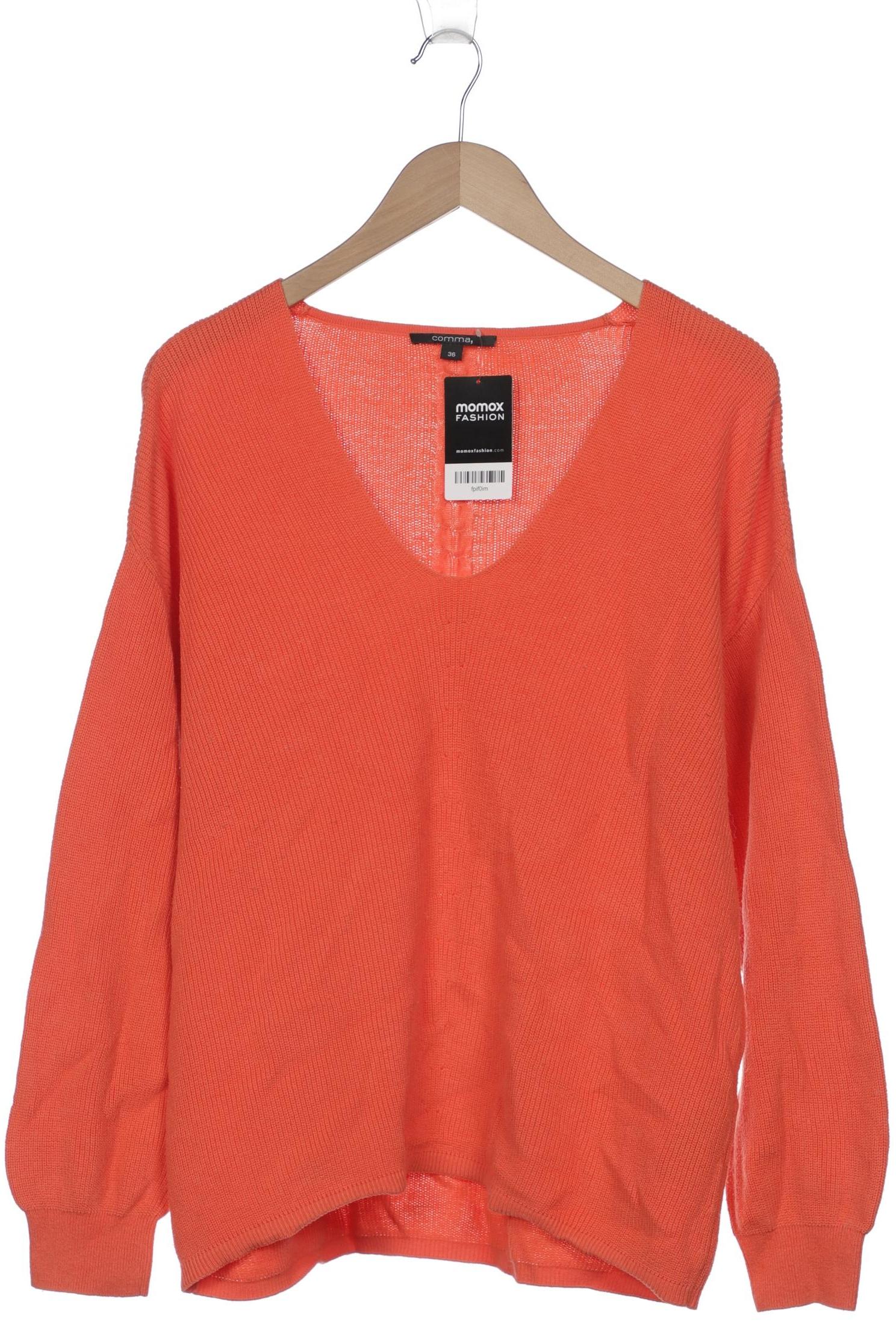 

Comma Damen Pullover, orange, Gr. 36