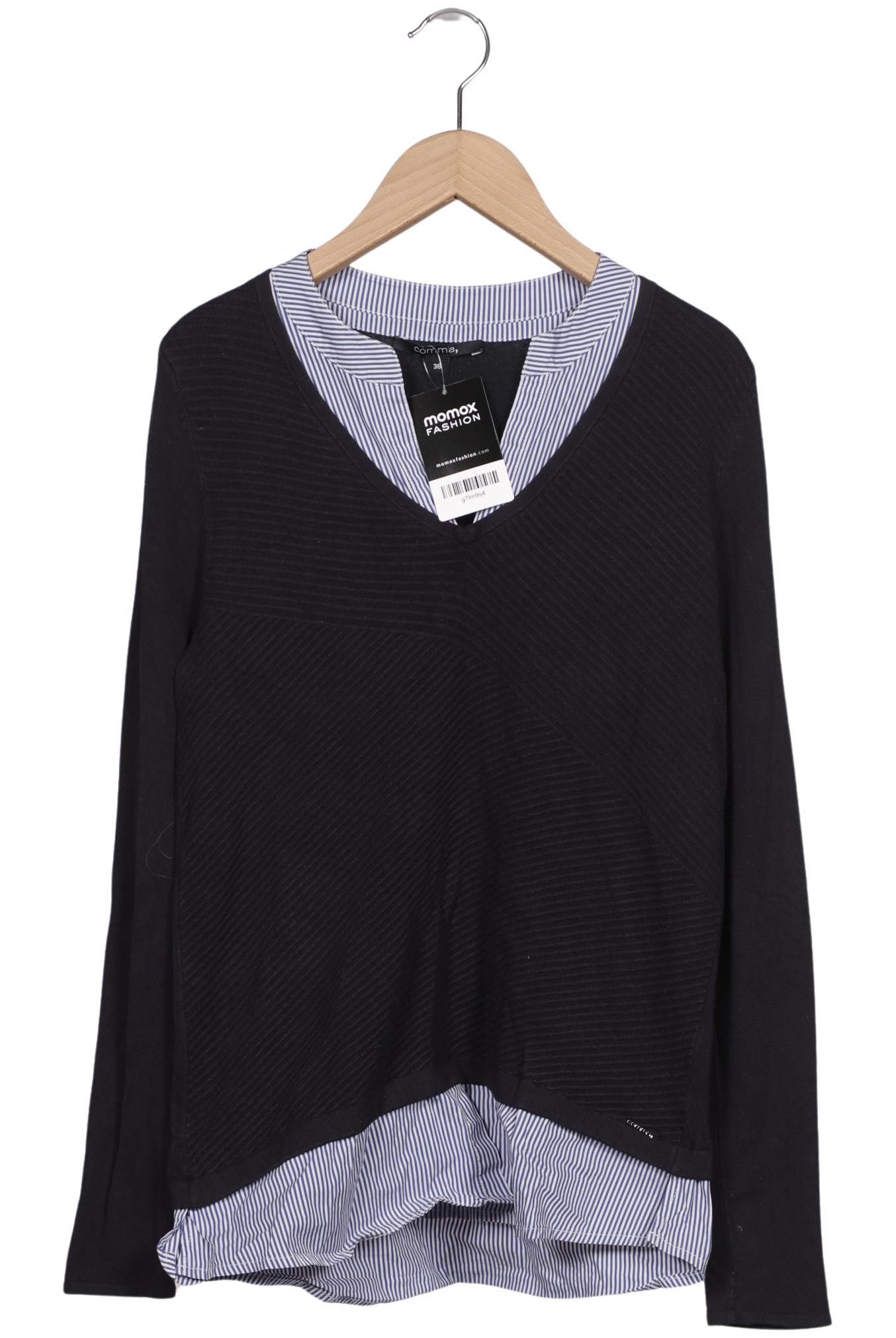 

Comma Damen Pullover, marineblau, Gr. 36
