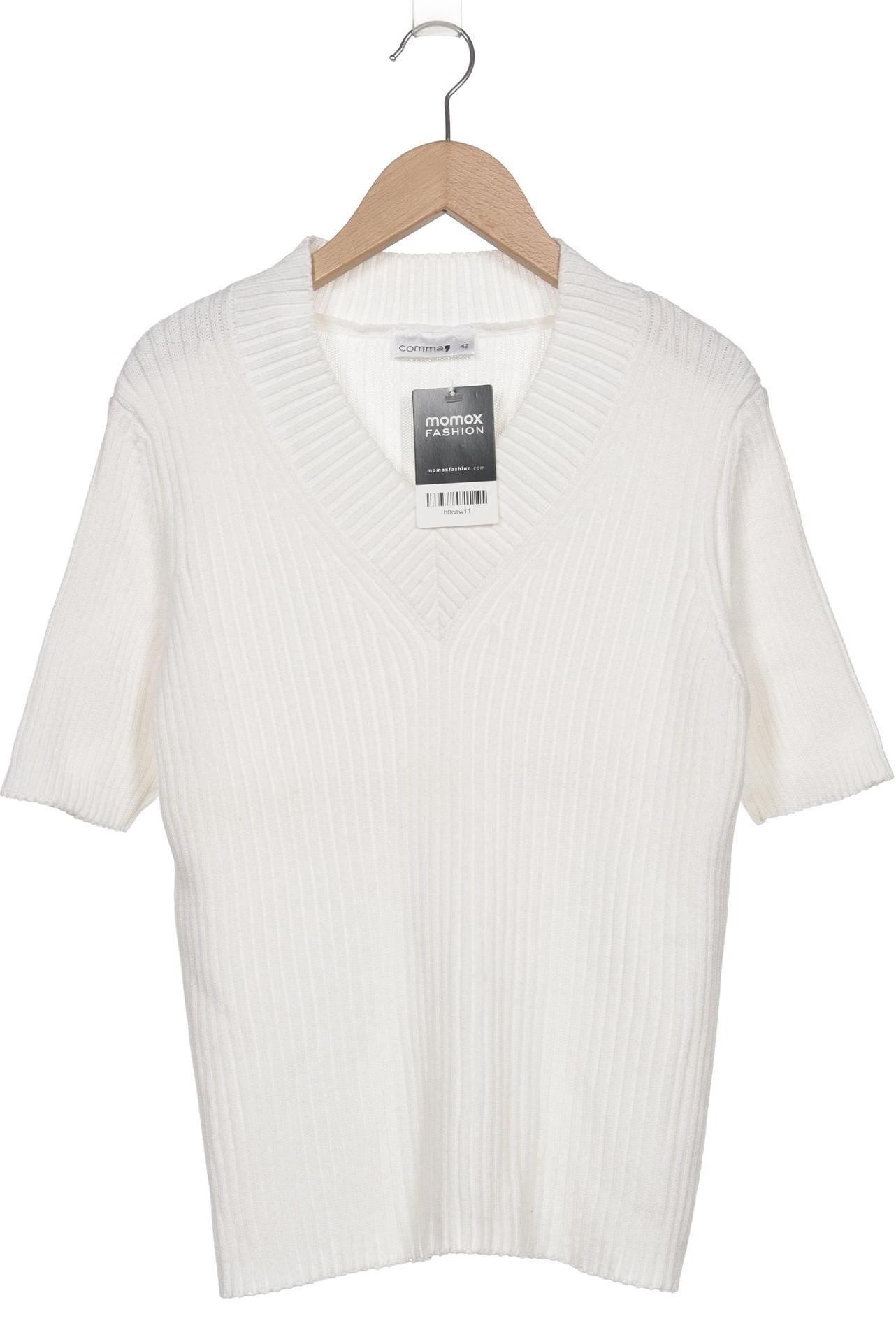 

Comma Damen Pullover, weiß, Gr. 42