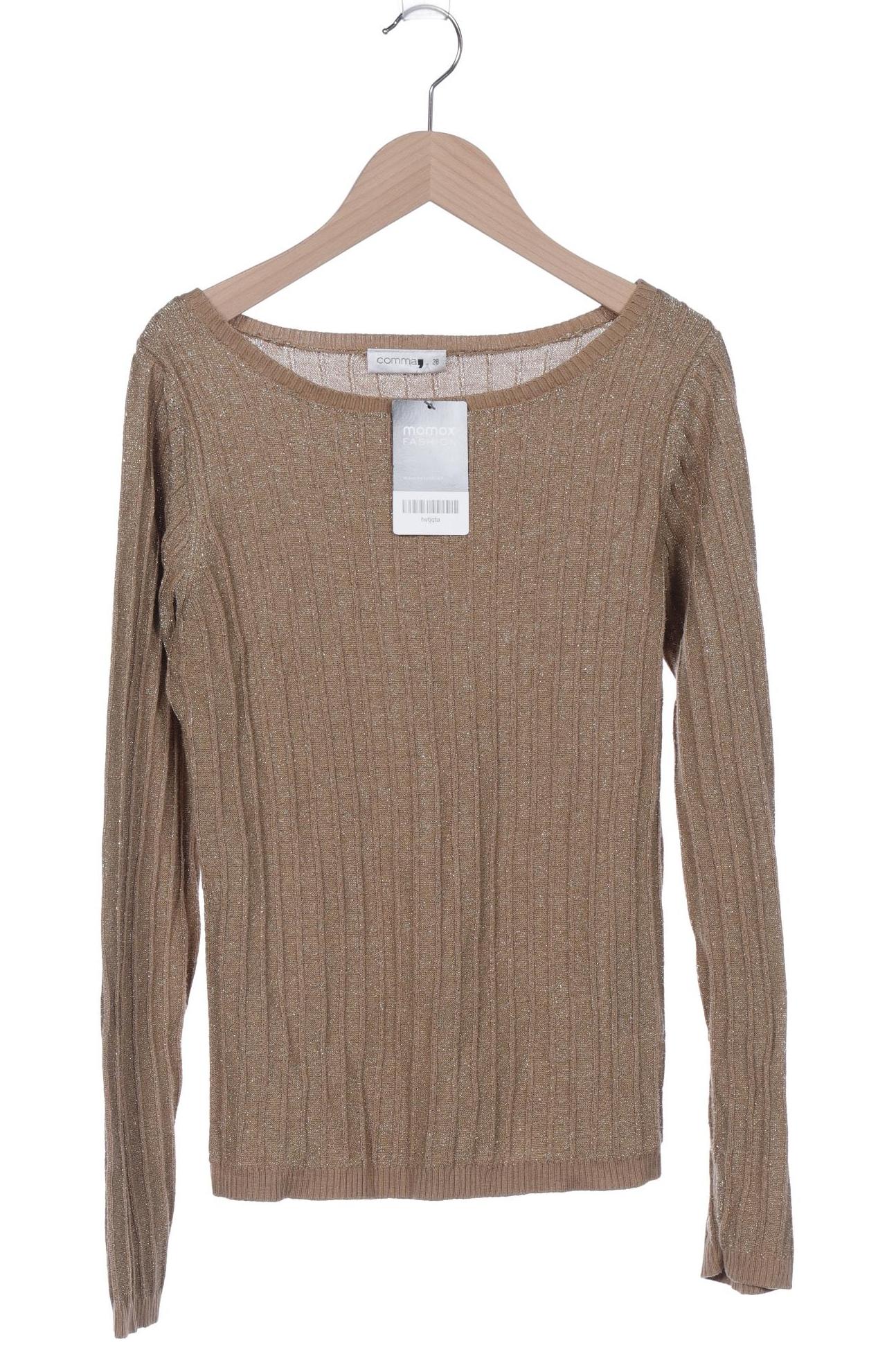

Comma Damen Pullover, gold, Gr. 38