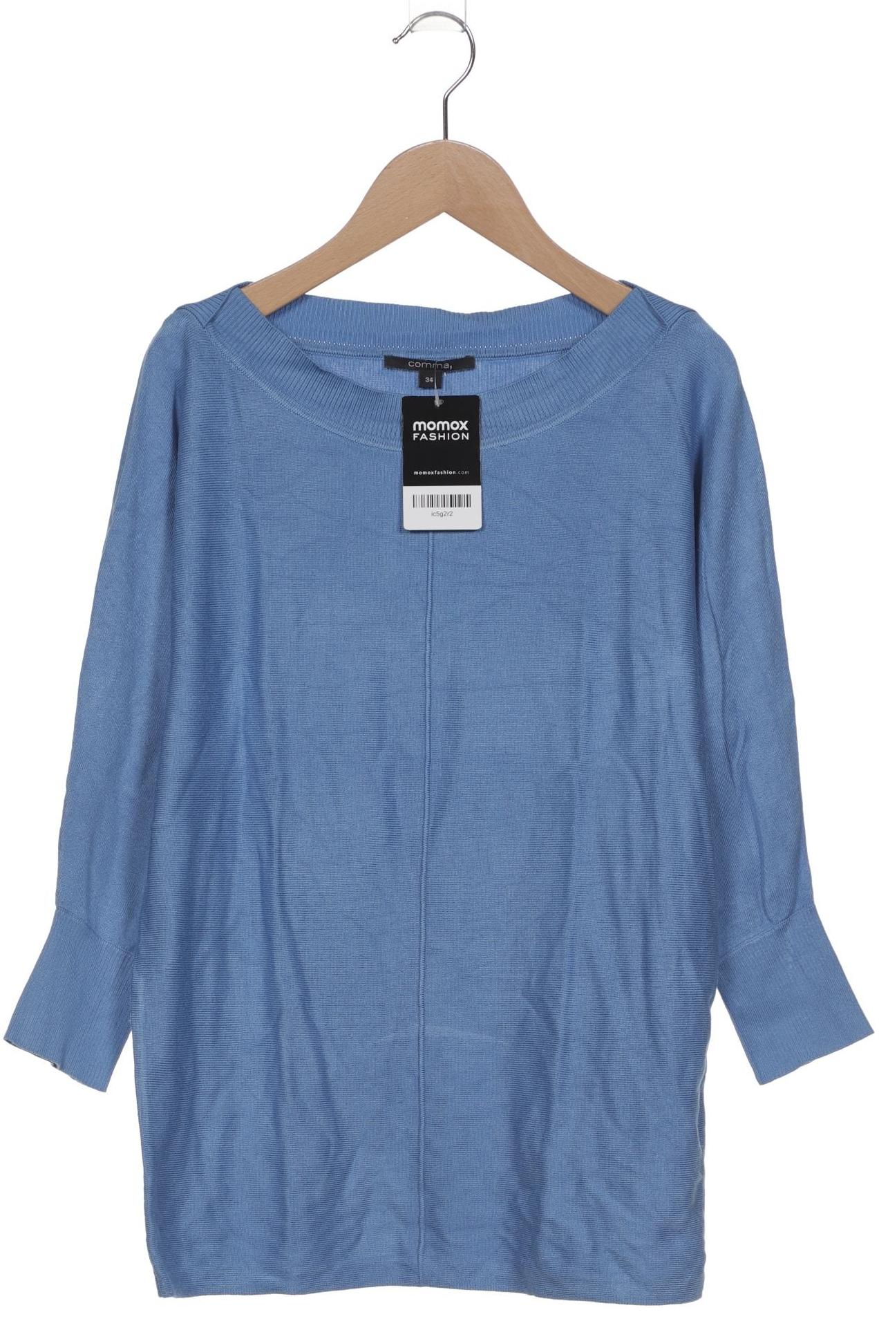 

Comma Damen Pullover, blau, Gr. 34